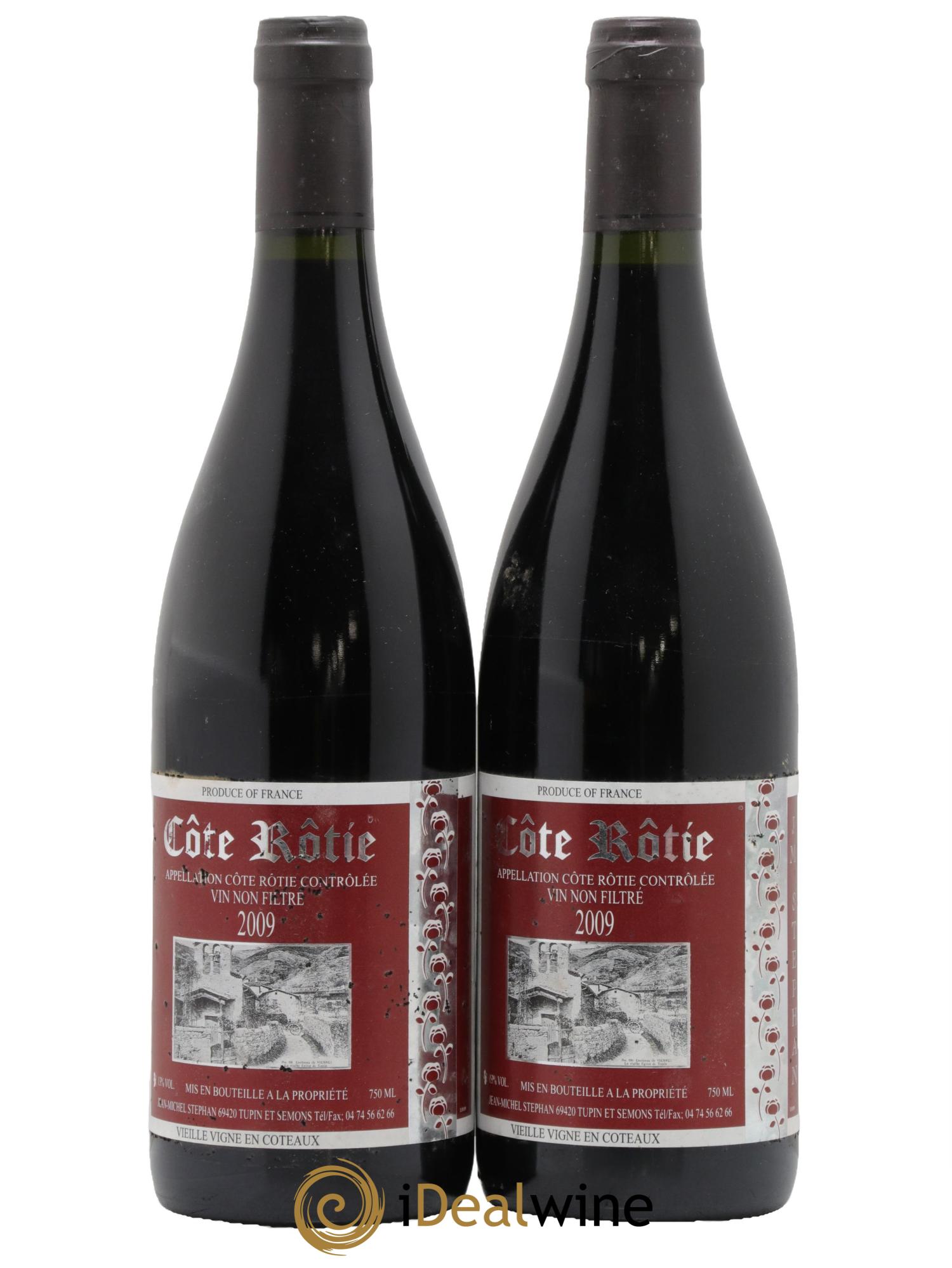 Côte-Rôtie Vieilles Vignes en Coteaux Jean-Michel Stephan 2009 - Lot de 2 bouteilles - 0