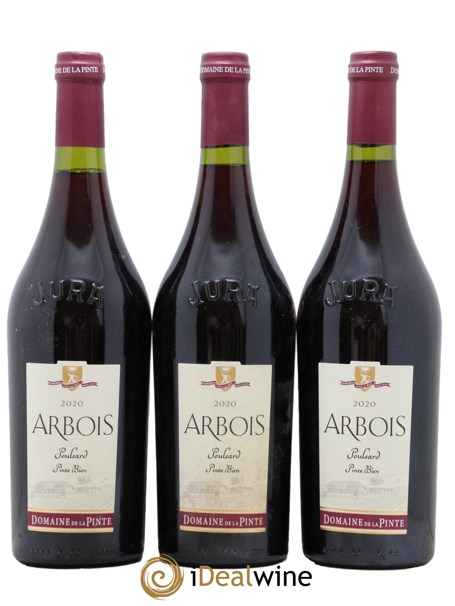 Arbois Poulsard Pinte Bien Domaine de la Pinte 2020 - Lot of 3 bottles - 0