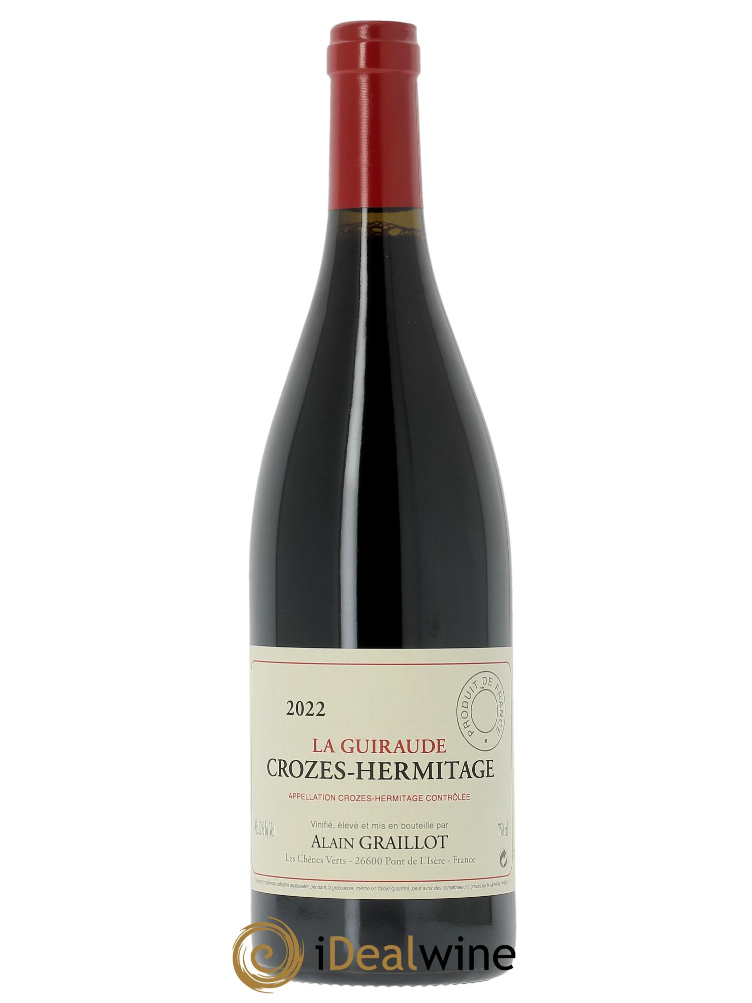 Crozes-Hermitage La Guiraude Domaine Graillot  2022 - Lot de 1 bouteille - 0