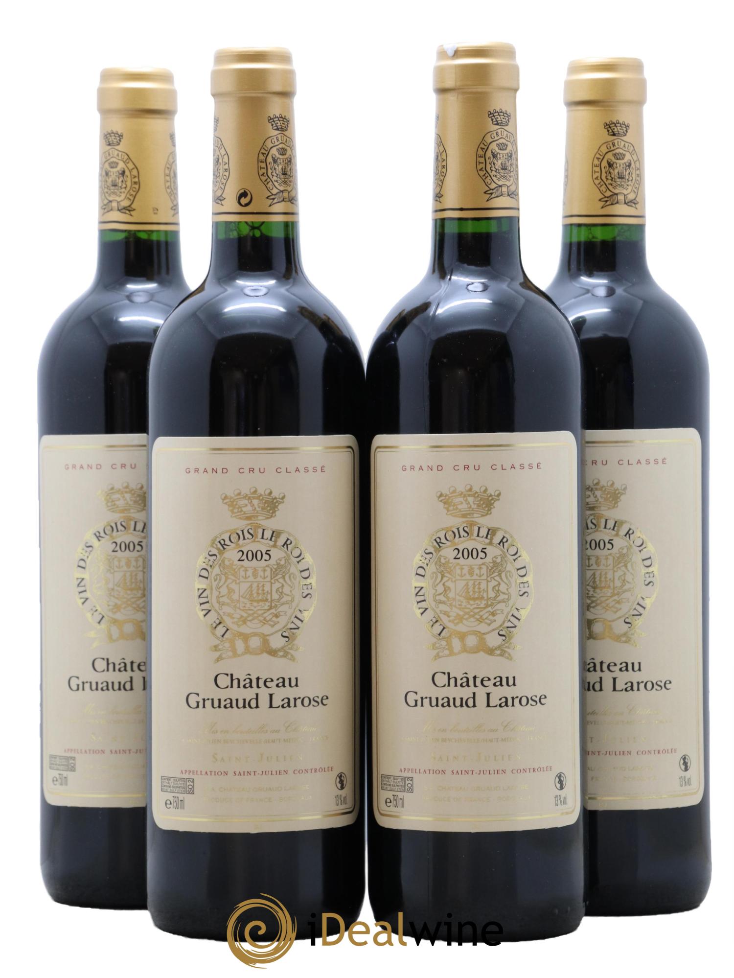 Château Gruaud Larose 2ème Grand Cru Classé 2005 - Lot de 4 bouteilles - 0