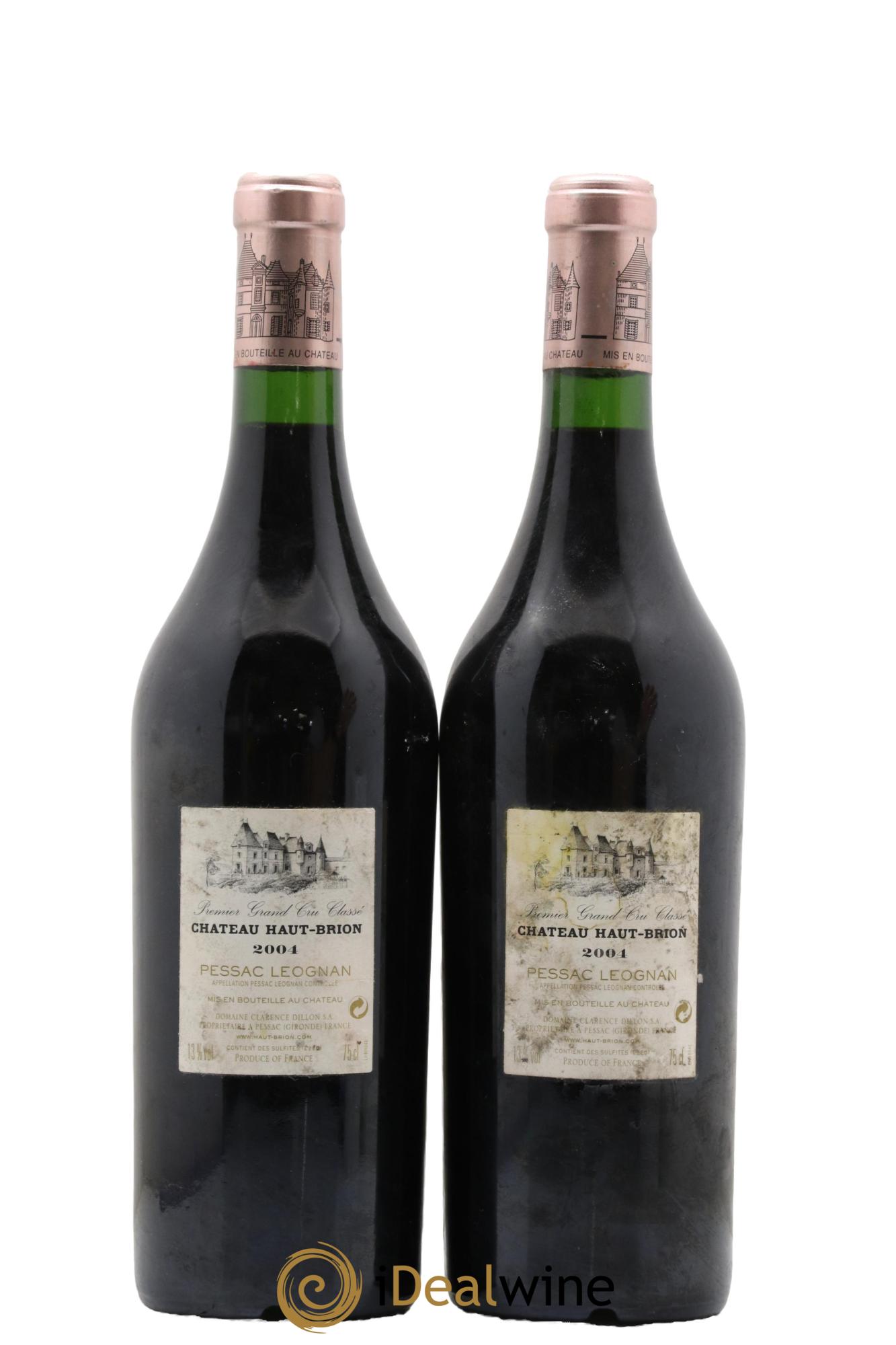 Château Haut Brion 1er Grand Cru Classé 2004 - Lot de 2 bouteilles - 1