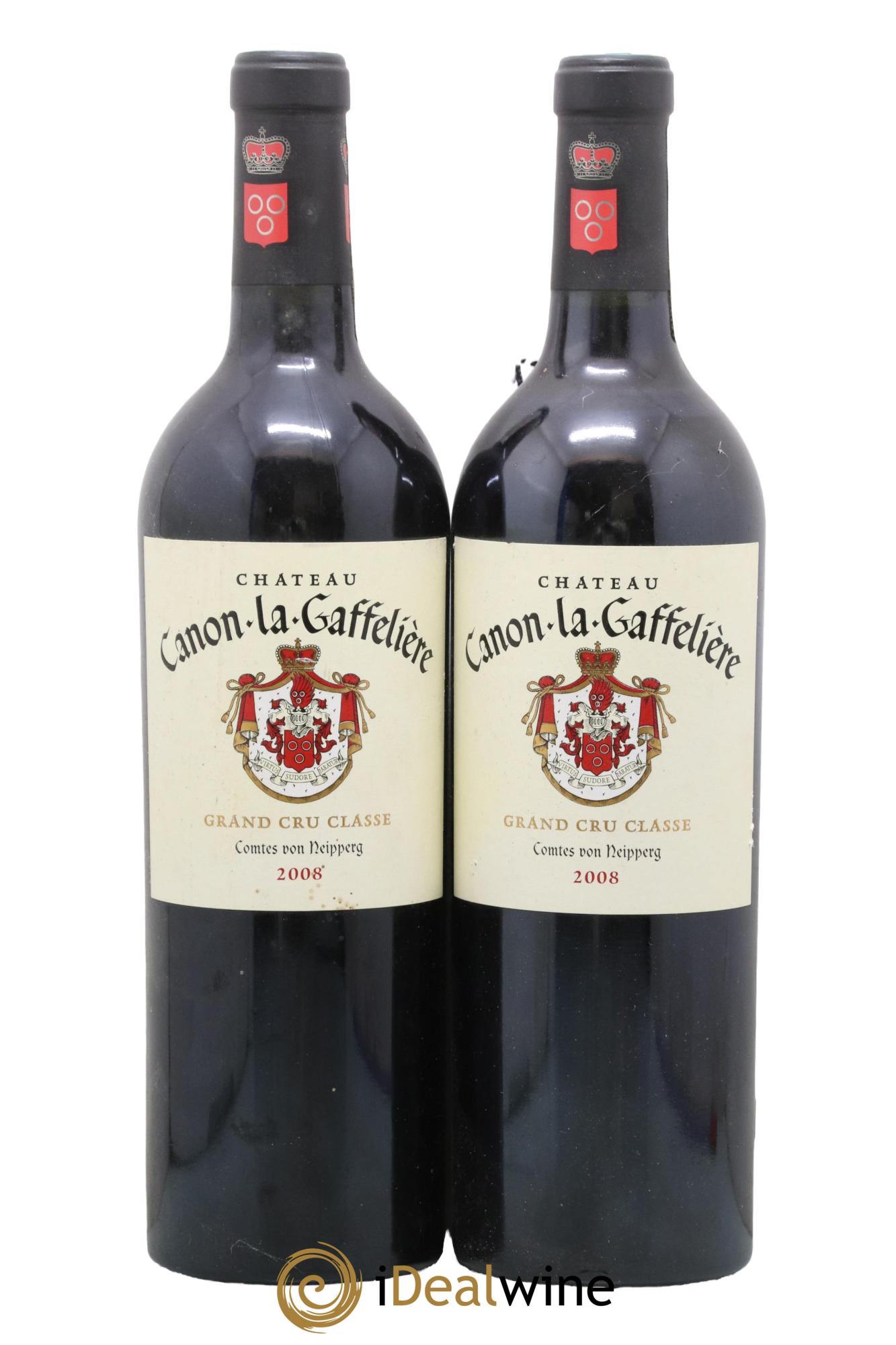 Château Canon la Gaffelière 1er Grand Cru Classé B 2008 - Lotto di 2 bottiglie - 0