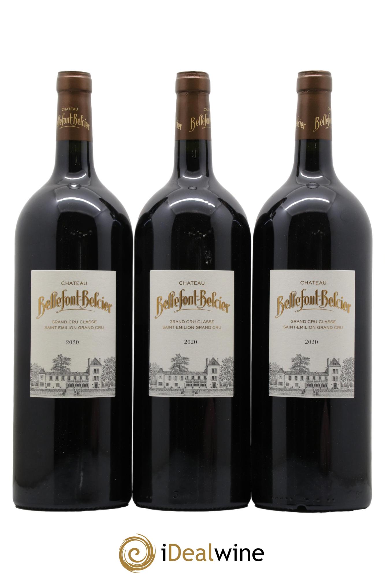 Château Bellefont-Belcier Grand Cru Classé 2020 - Lot of 3 magnums - 0