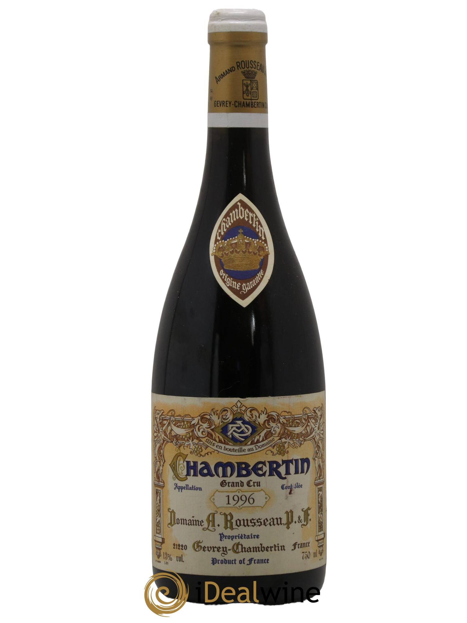 Chambertin Grand Cru Armand Rousseau (Domaine) 1996 - Lot of 1 bottle - 0