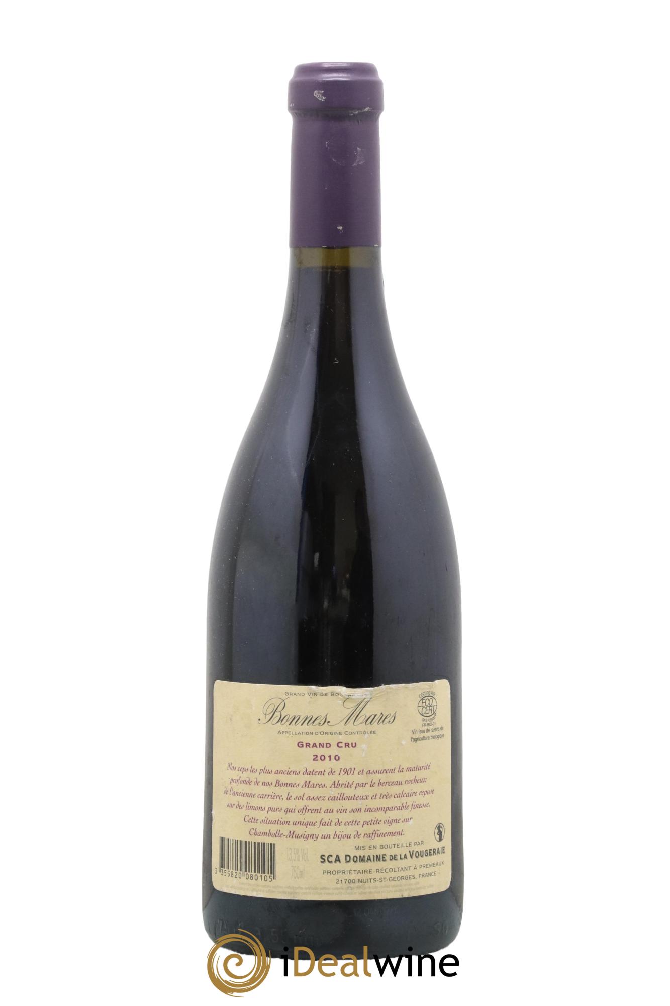 Bonnes-Mares Grand Cru La Vougeraie 2010 - Lot de 1 bouteille - 1