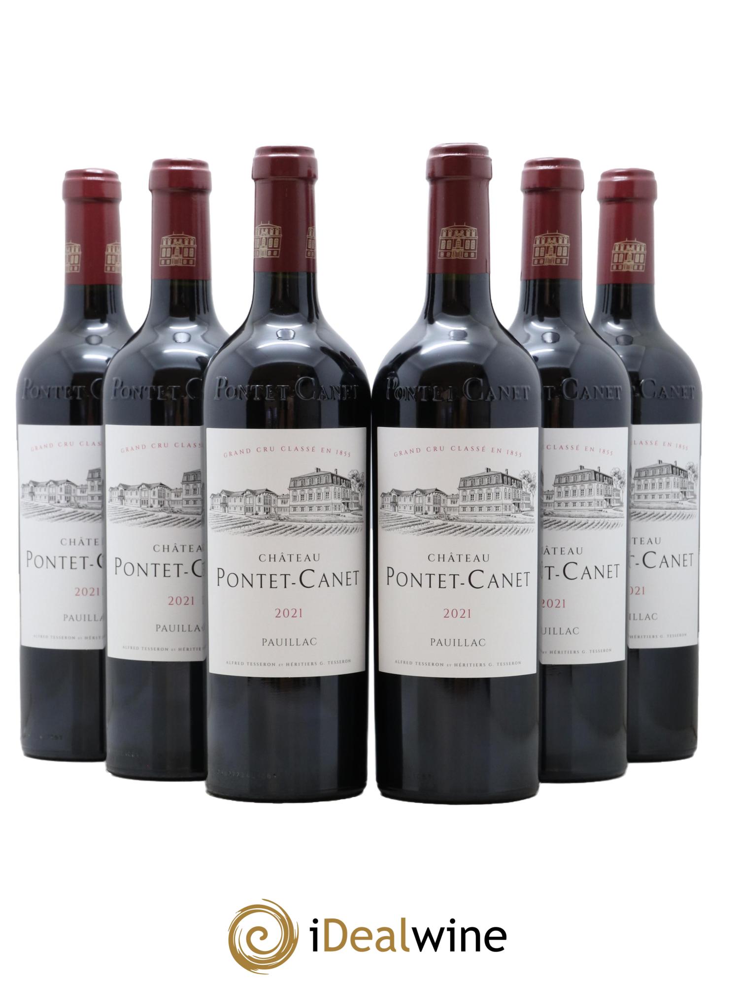 Château Pontet Canet 5ème Grand Cru Classé 2021 - Posten von 6 Flaschen - 0