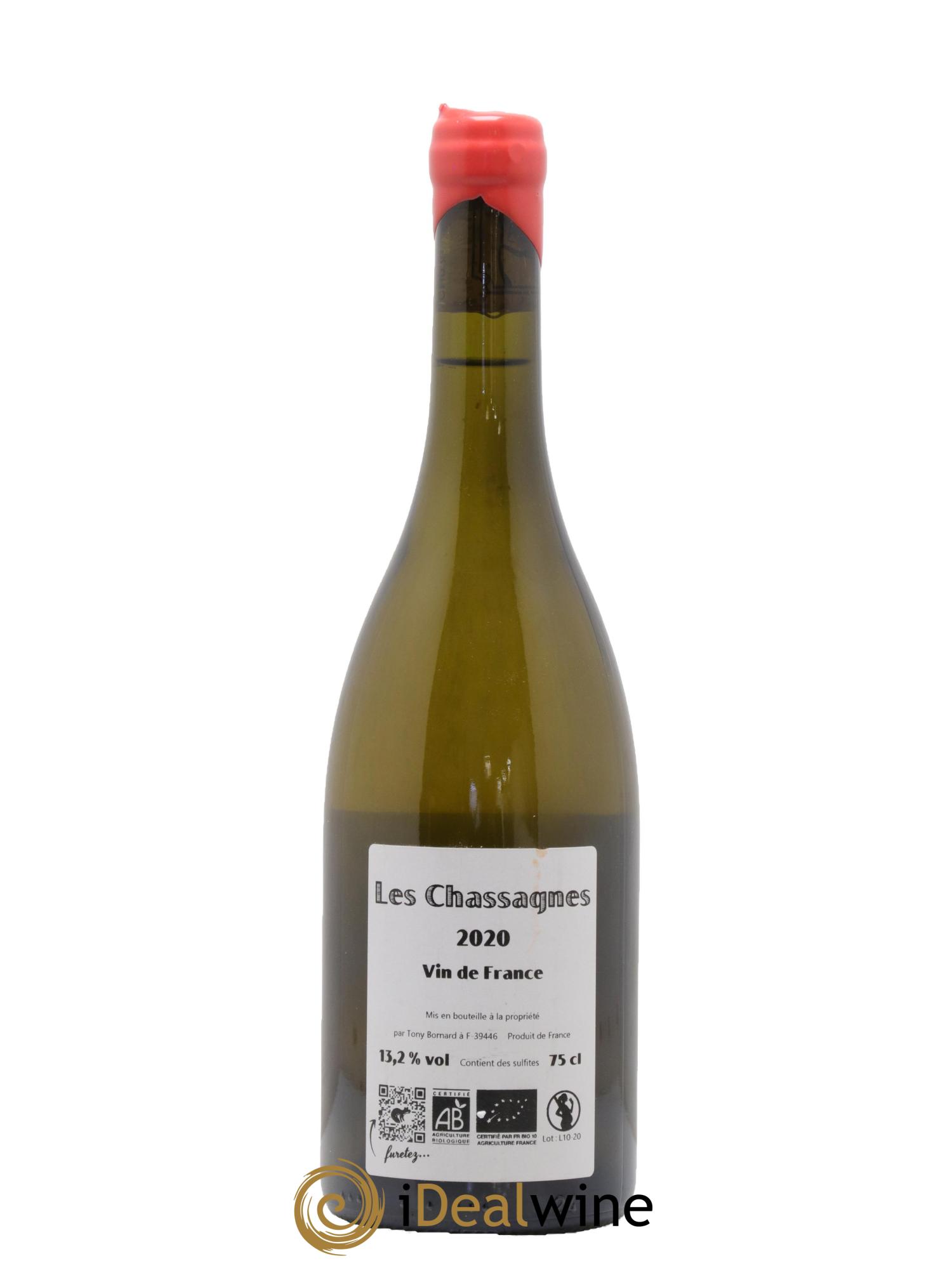 Côtes du Jura Savagnin Chassagnes Philippe Bornard 2020 - Lotto di 1 bottiglia - 1