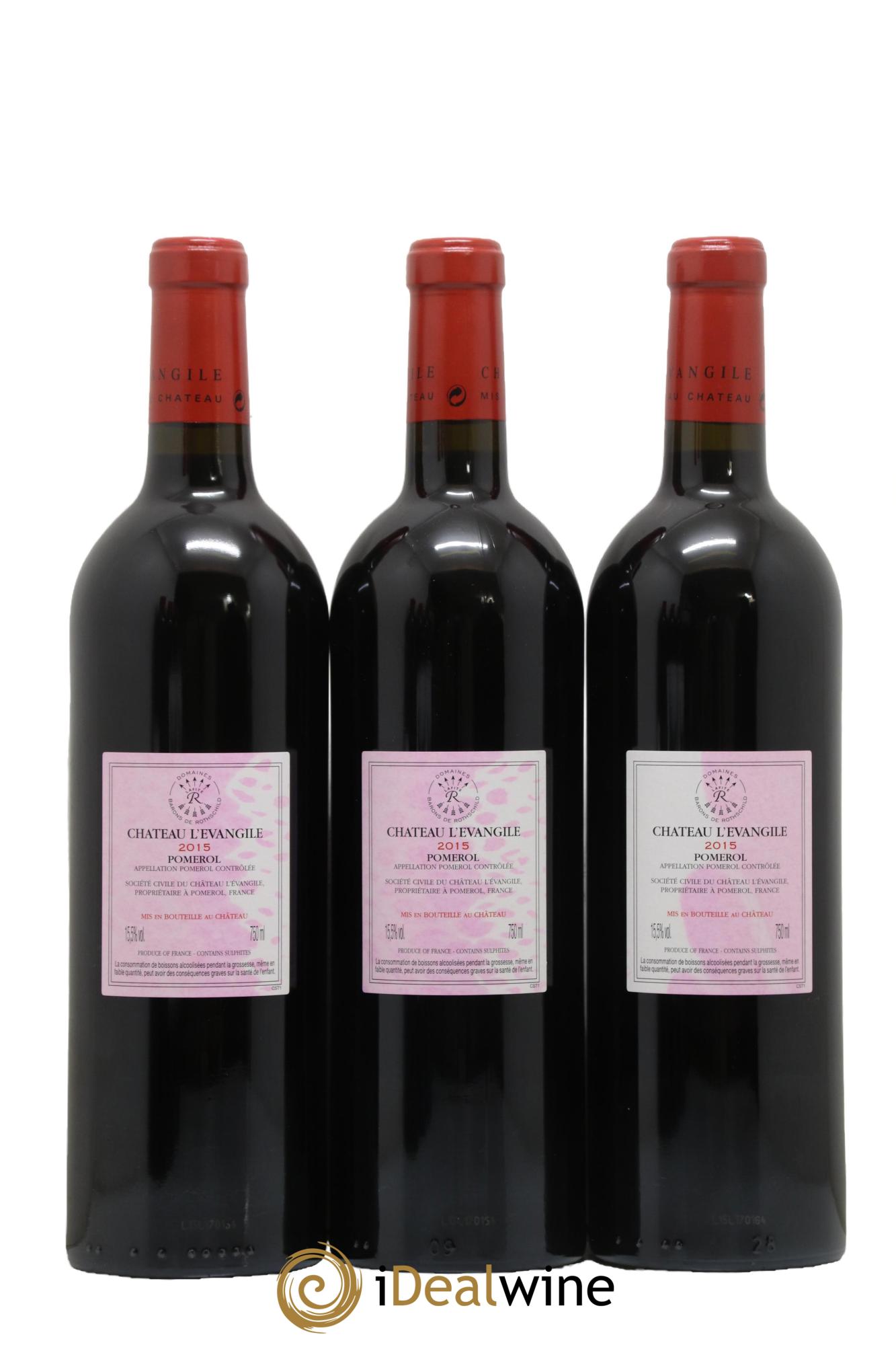 Château l' Évangile 2015 - Lot de 6 bouteilles - 2