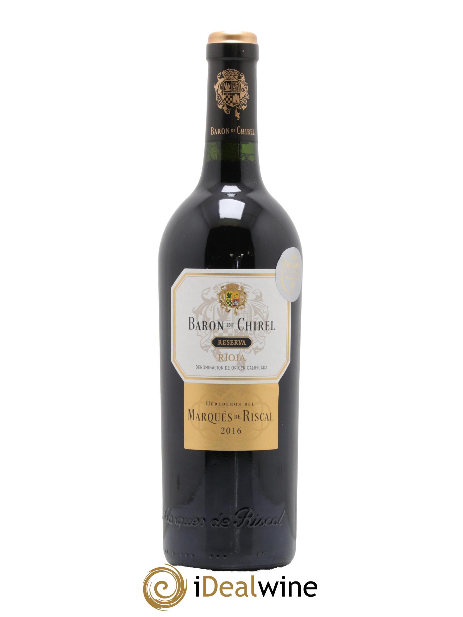 Rioja DOCA Baron De Chirel Reserva Marques De Riscal 2016 - Lotto di 1 bottiglia - 0