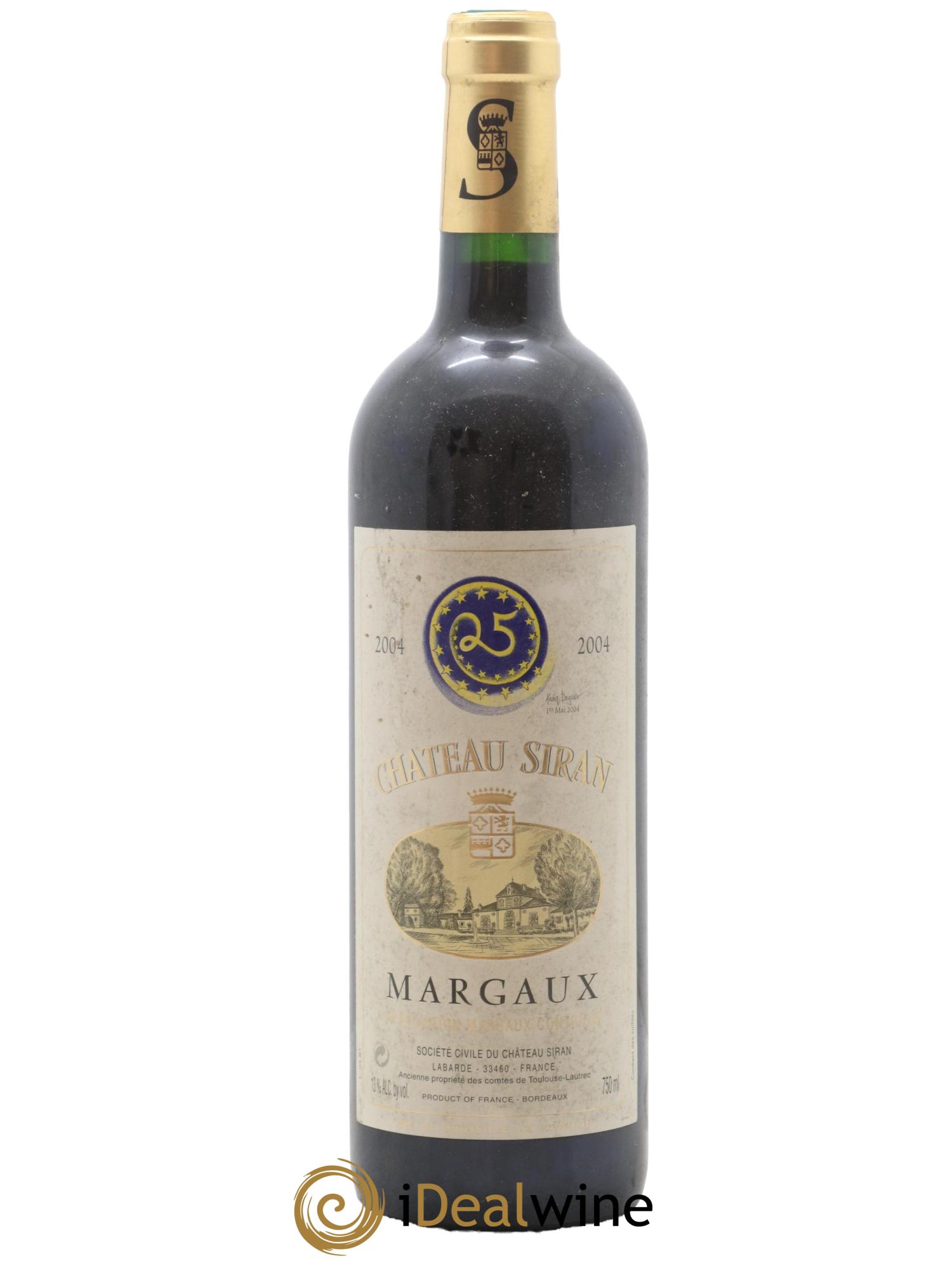 Château Siran  2004 - Lot de 1 bouteille - 0