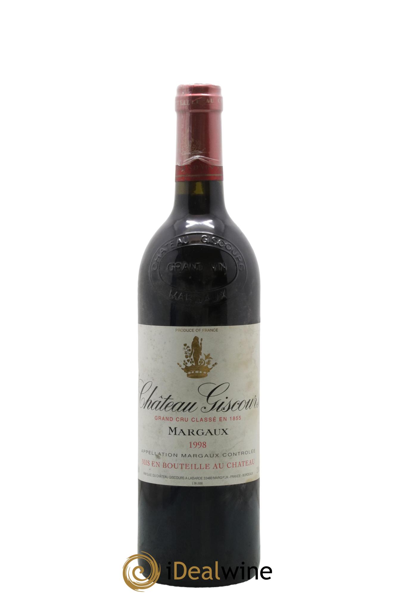 Château Giscours 3ème Grand Cru Classé 1998 - Lotto di 1 bottiglia - 0