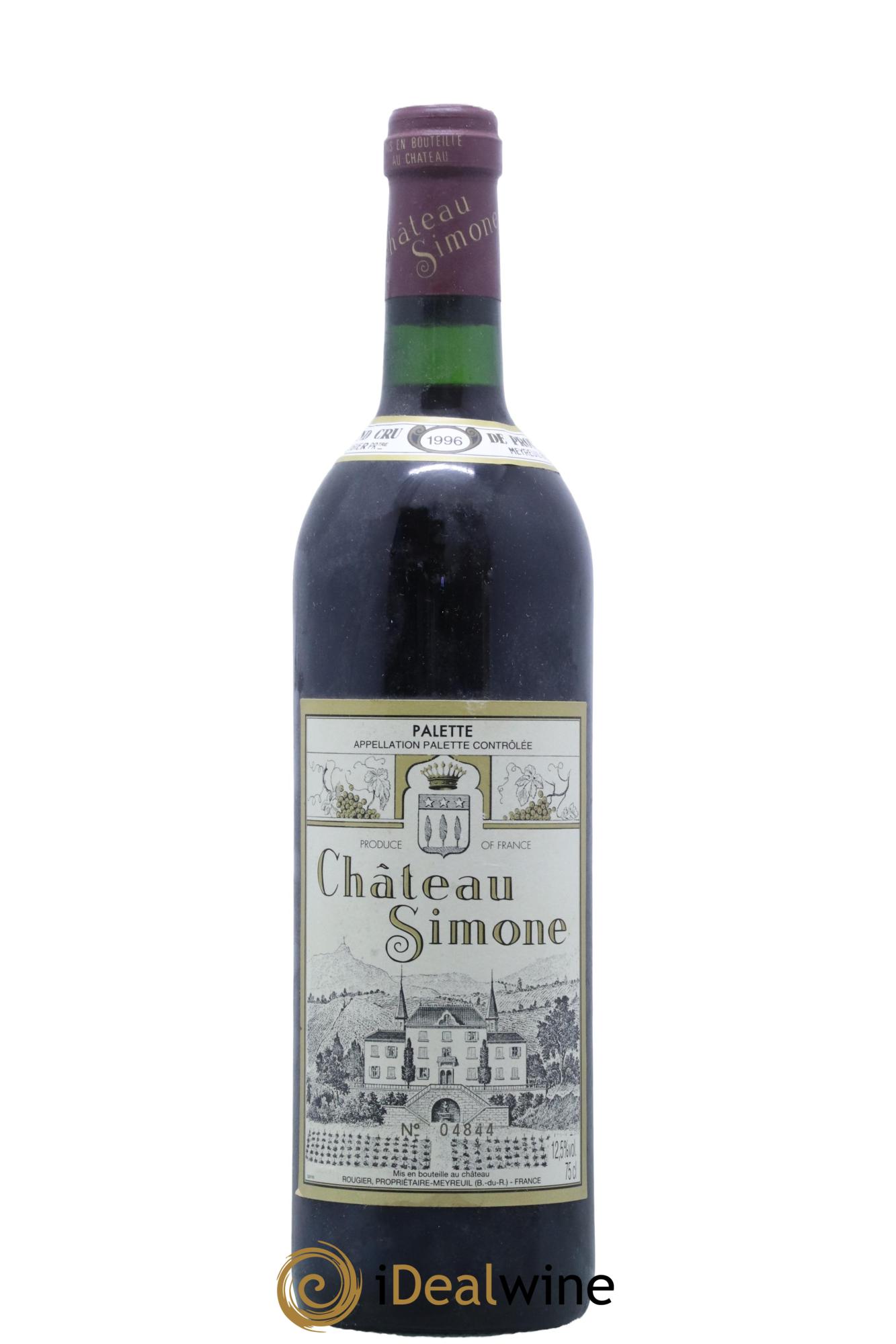 Palette Château Simone Famille Rougier  1996 - Posten von 1 Flasche - 0