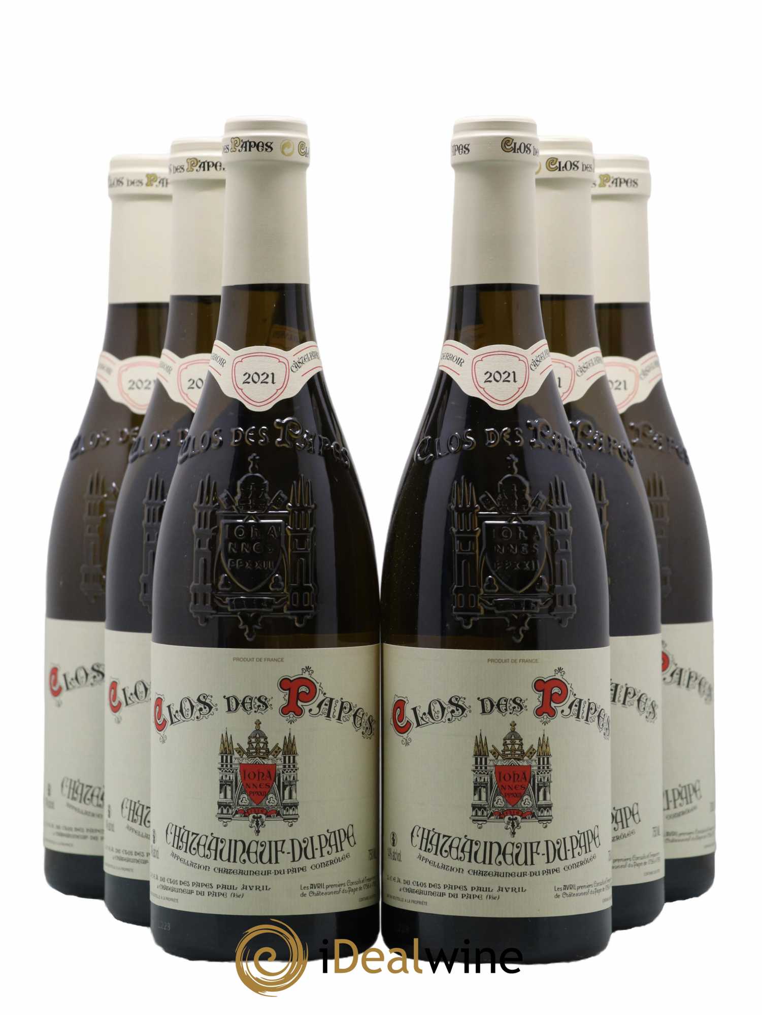 Châteauneuf-du-Pape Clos des Papes - Paul Avril 2021 - Lot of 6 bottles - 0