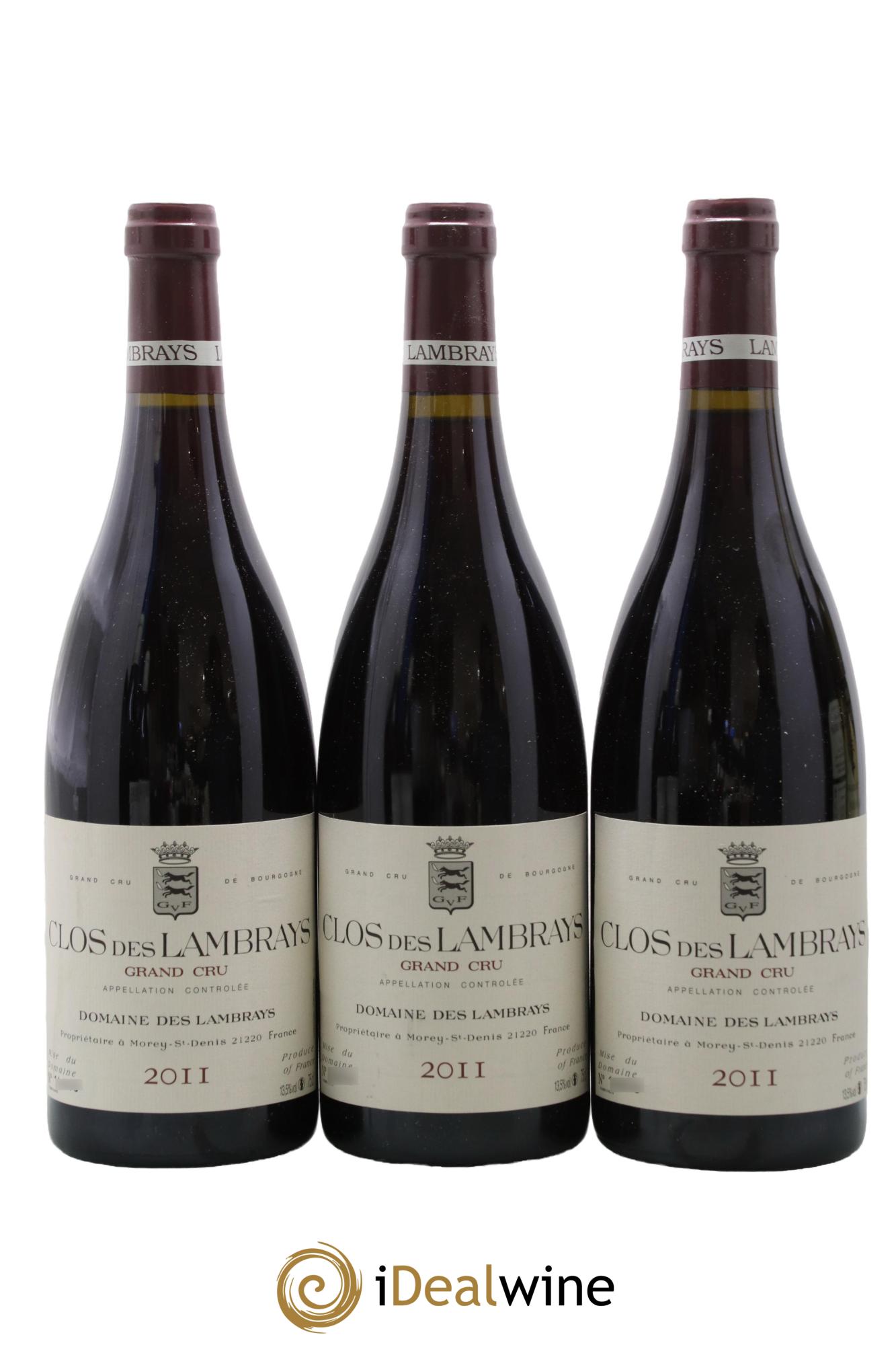 Clos des Lambrays Grand Cru Domaine des Lambrays 2011 - Lot of 3 bottles - 0