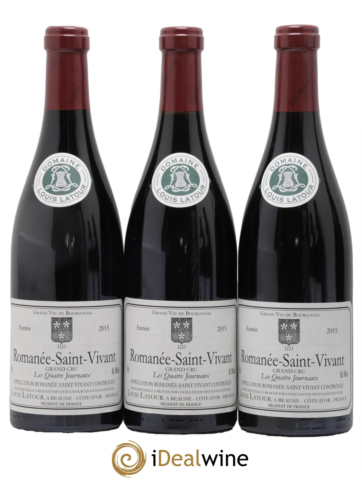 Romanée-Saint-Vivant Grand Cru Les Quatre Journaux Louis Latour 2015 - Lotto di 6 bottiglie - 1