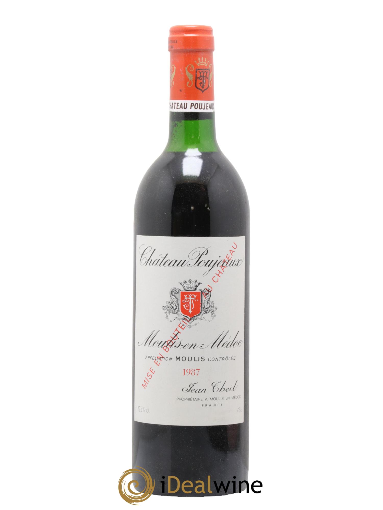 Château Poujeaux 1987 - Lot de 1 bouteille - 0