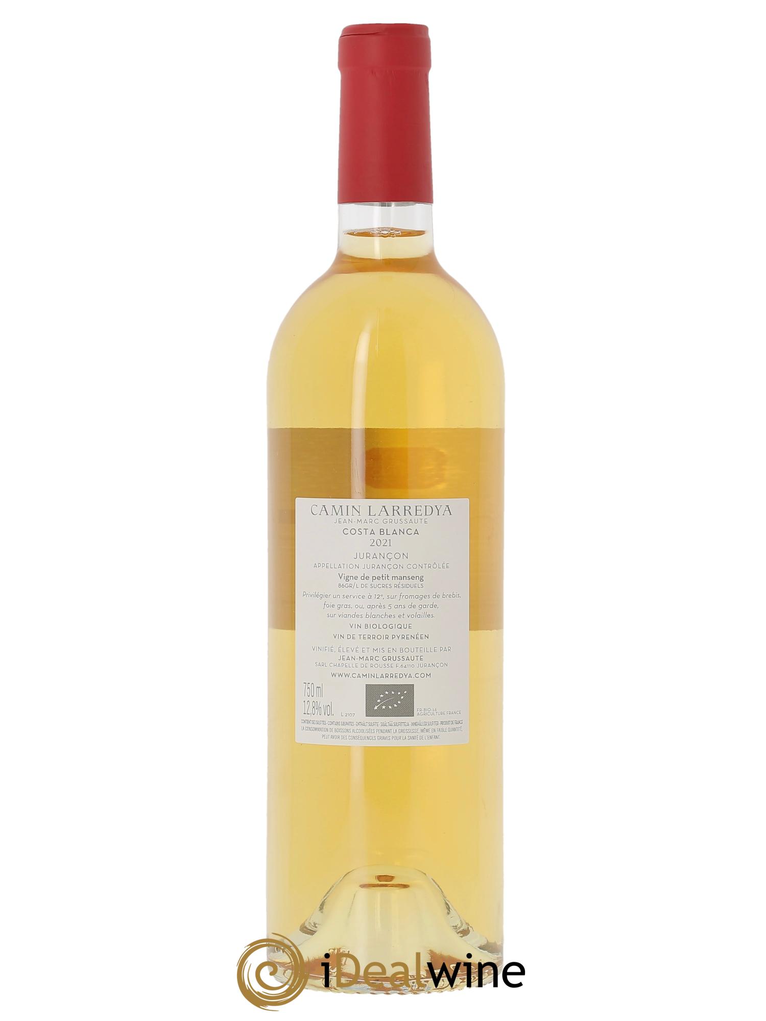 Jurançon Costa Blanca Camin Larredya  2021 - Lot de 1 bouteille - 1