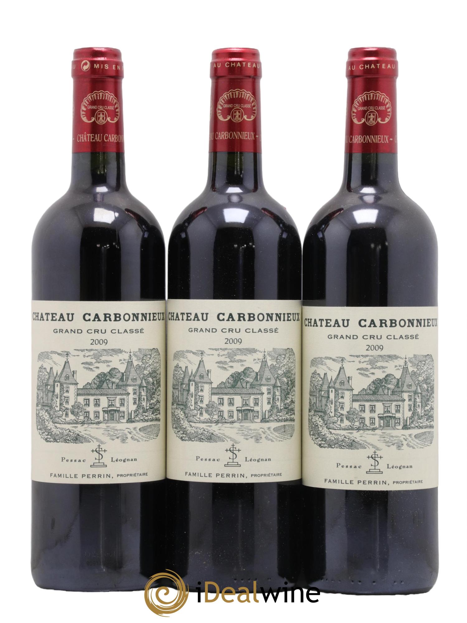 Château Carbonnieux Cru Classé de Graves  2009 - Lot of 3 bottles - 0