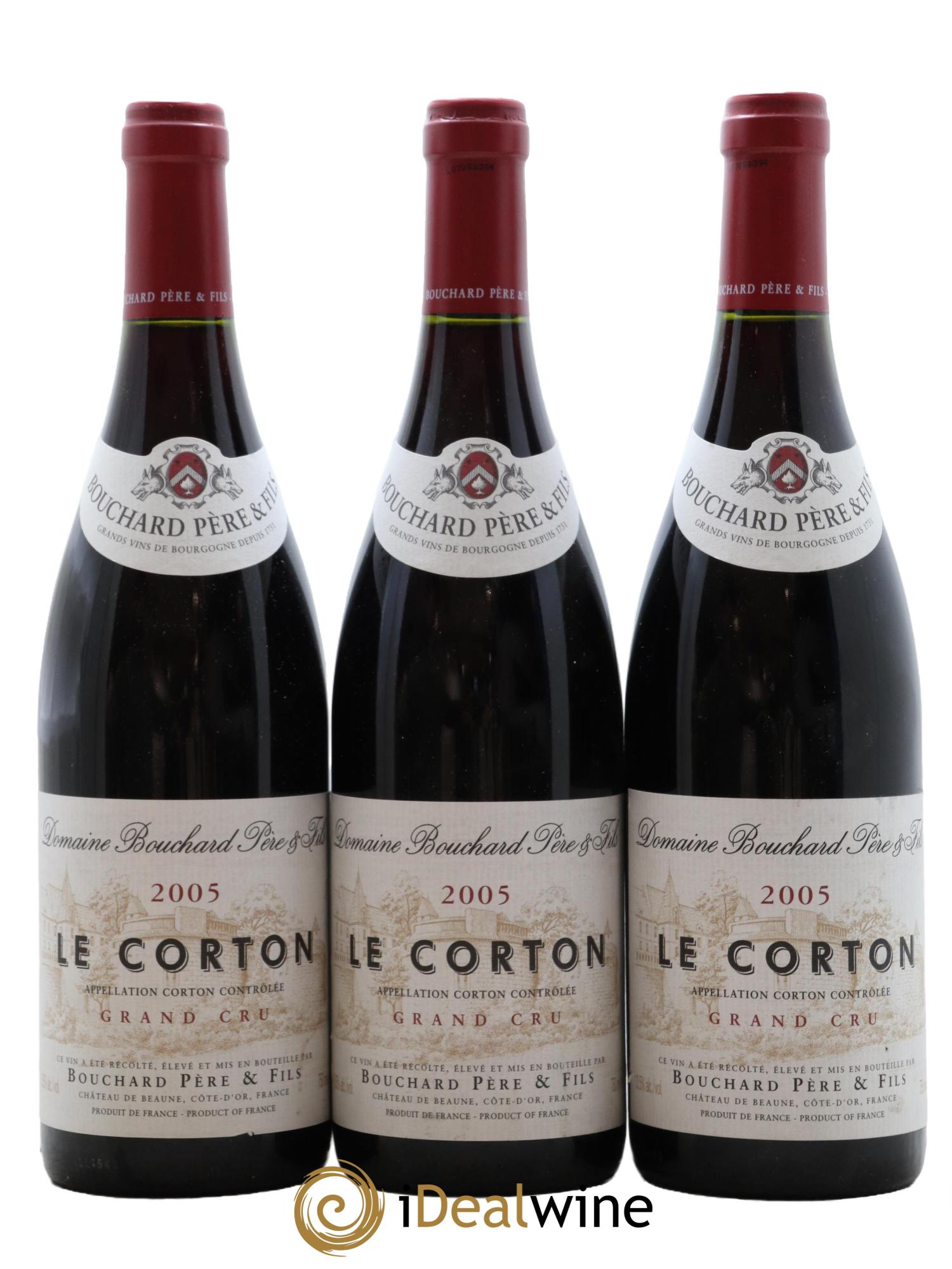 Corton Le Corton Bouchard Père & Fils 2005 - Lotto di 3 bottiglie - 0