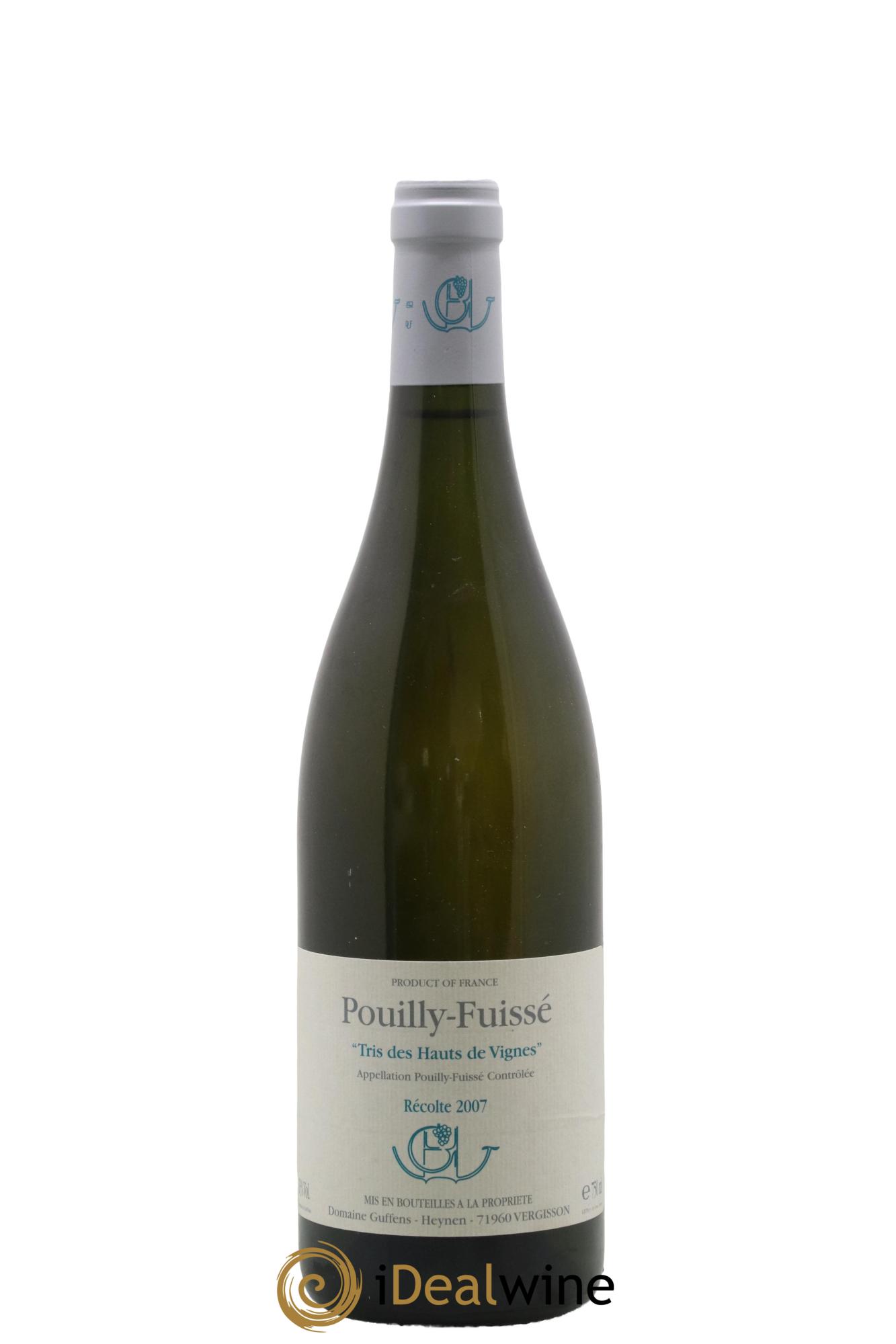 Pouilly-Fuissé Tris des Hauts des Vignes Guffens-Heynen 2007 - Lot de 1 bouteille - 0