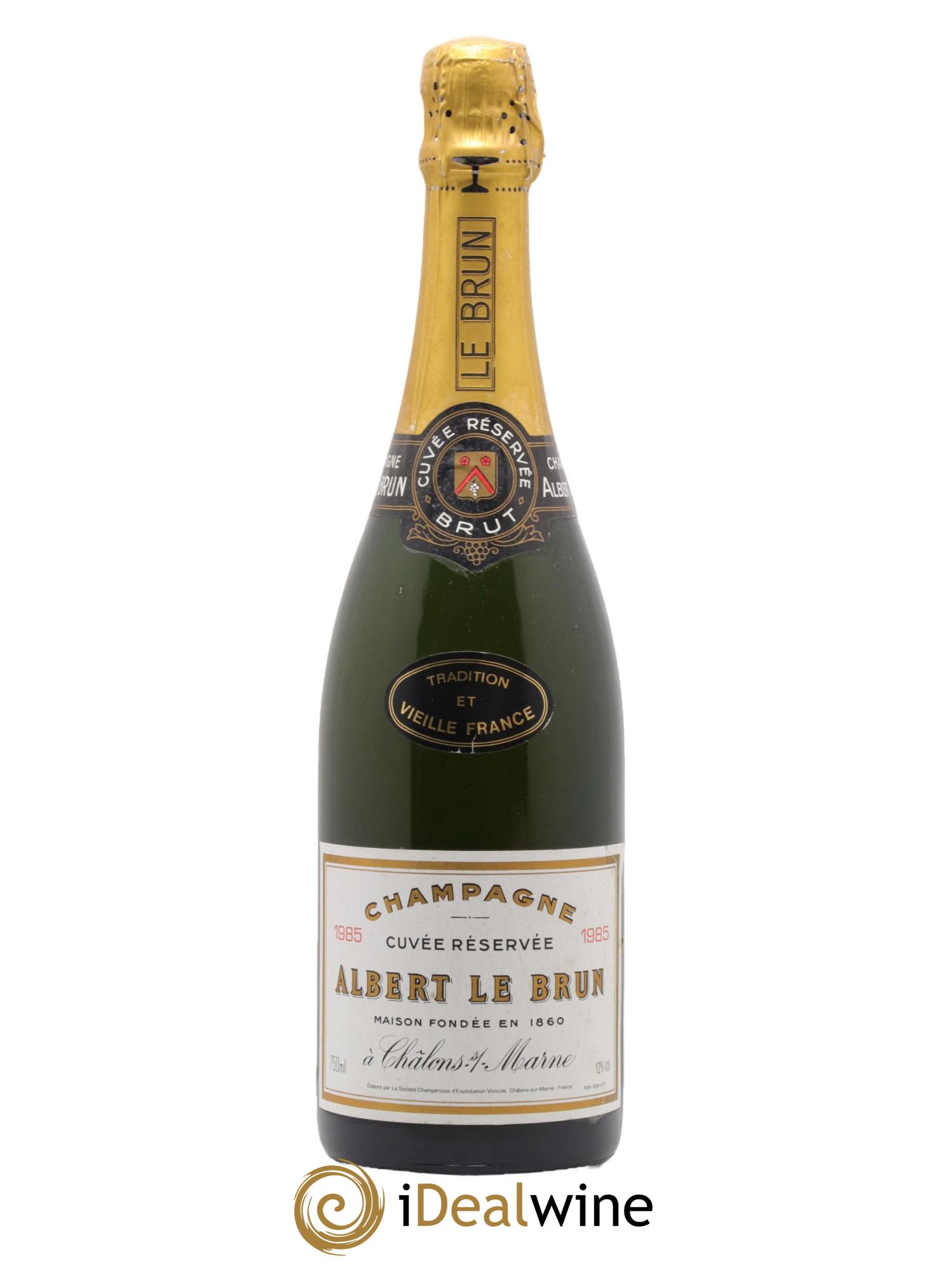 Champagne Brut Cuvee Reservee Albert Le Brun 1985 - Lot of 1 bottle - 0