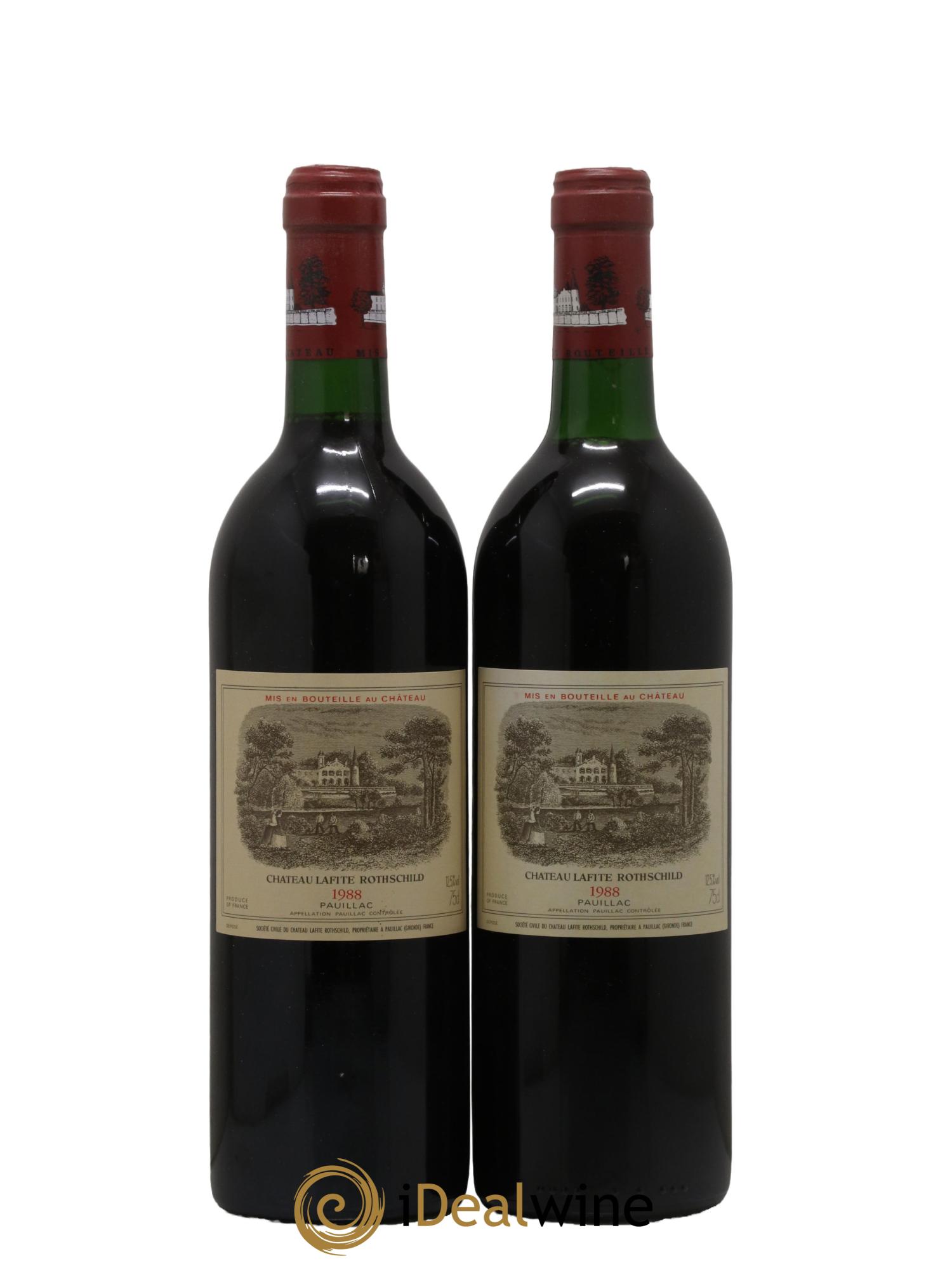 Château Lafite Rothschild 1er Grand Cru Classé 1988 - Lotto di 2 bottiglie - 0