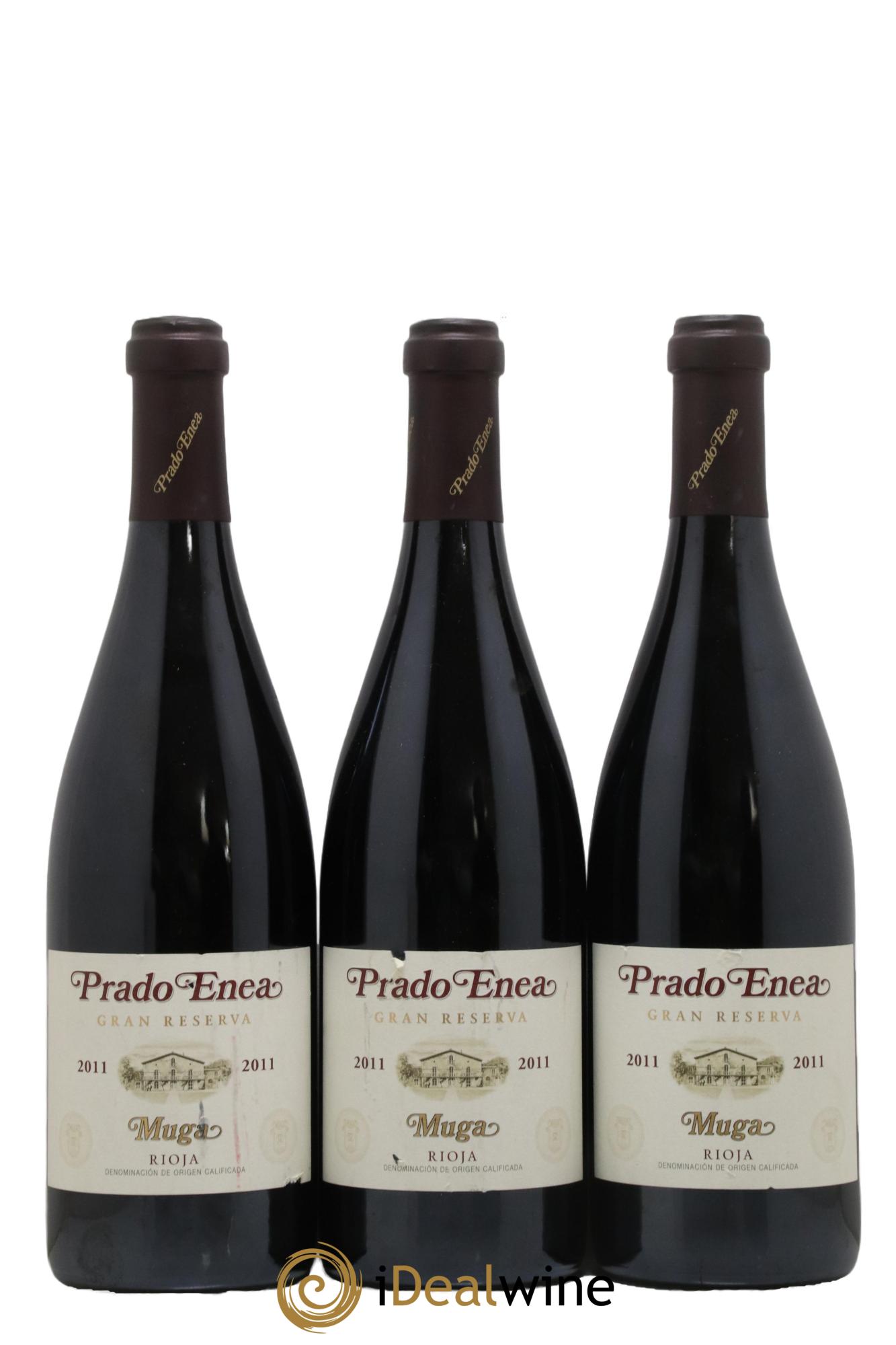 Rioja DOCA Gran Reserva Prado Enea Muga 2011 - Lot of 3 bottles - 0