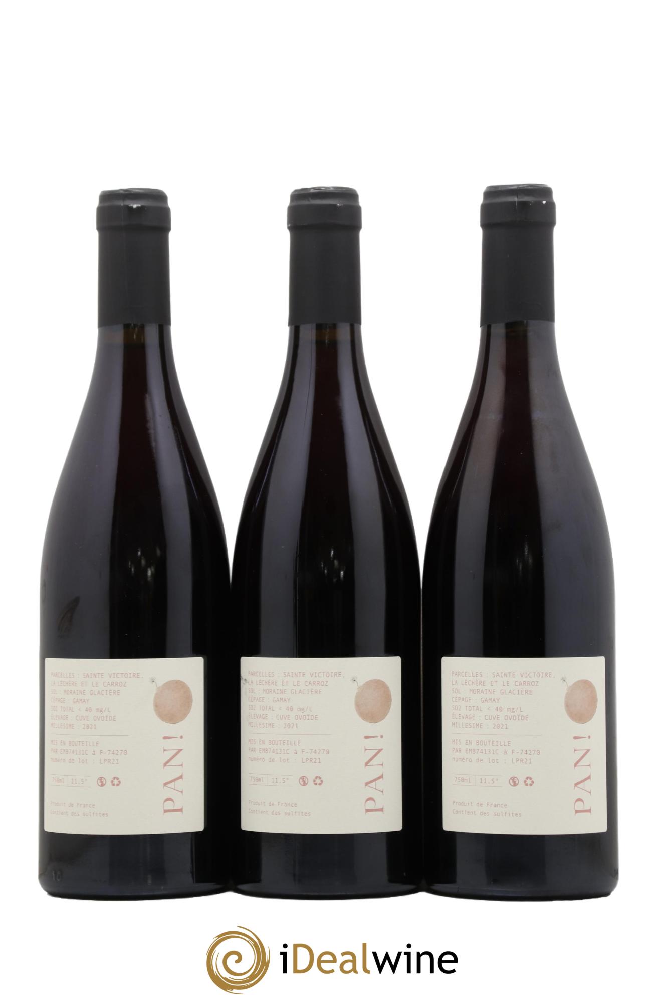 Vin de Savoie Pan ! Le Rouze Domaine Les Aricoques 2021 - Lot de 3 bouteilles - 1