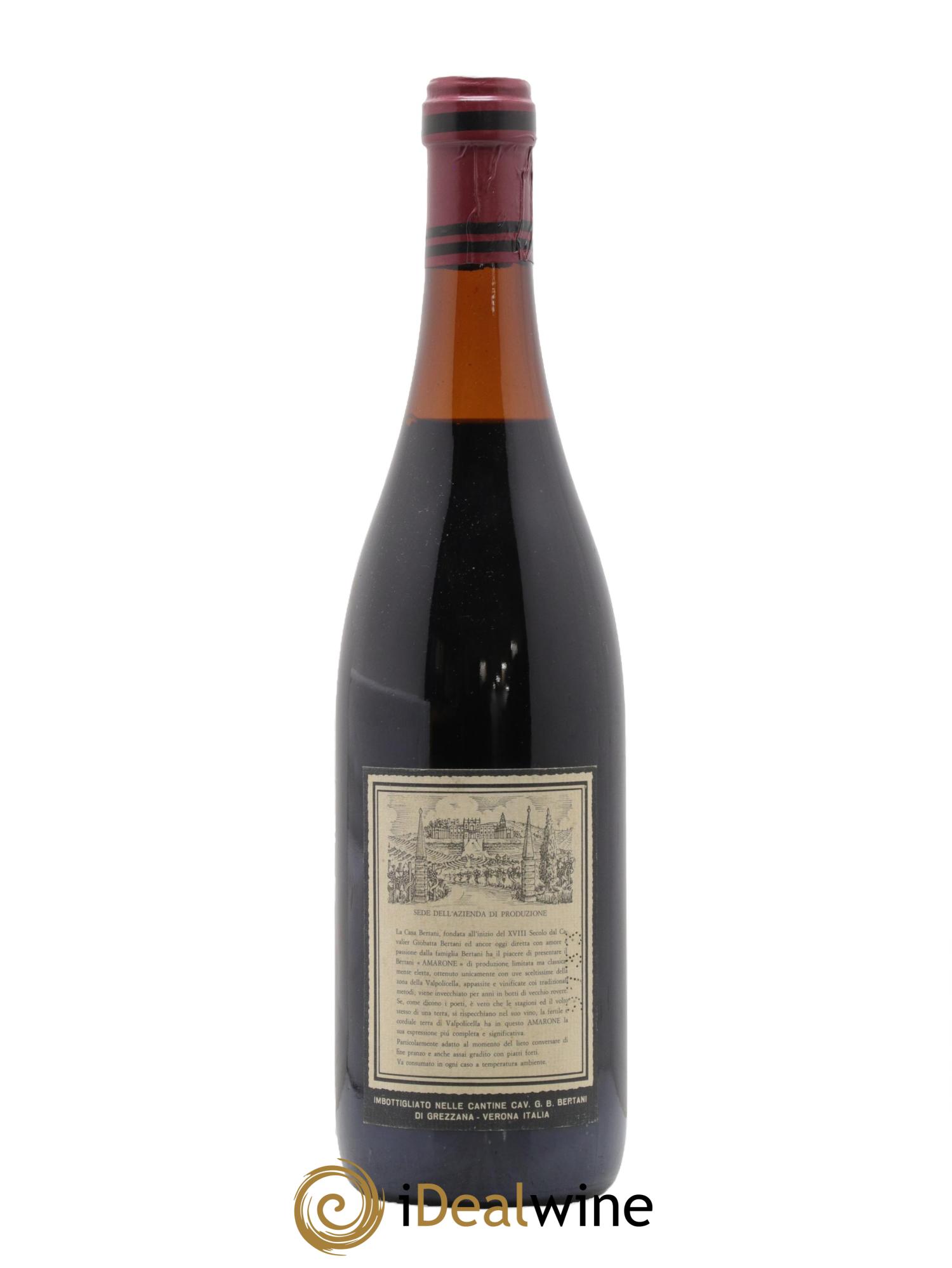 Amarone della Valpolicella Classico DOC Bertani 1969 - Posten von 1 Flasche - 1