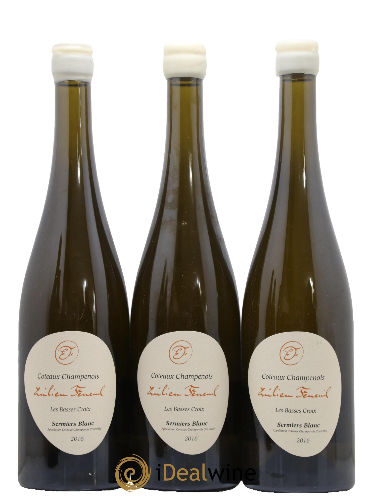 Coteaux Champenois Les Basses Croix Sermiers blanc Emilien Feneuil 2016 - Lot de 3 bouteilles - 0