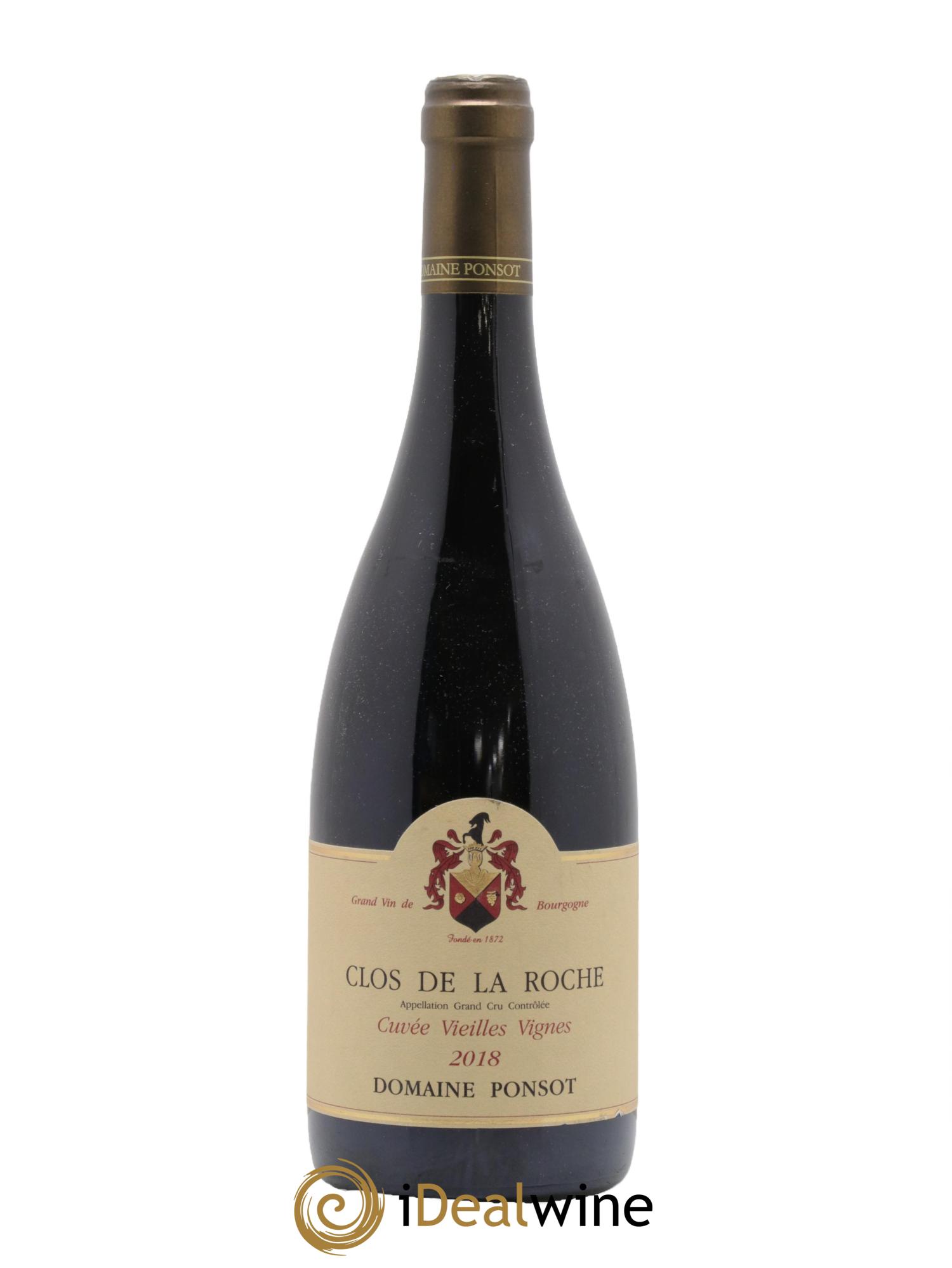 Clos de la Roche Grand Cru Vieilles Vignes Ponsot (Domaine) 2018 - Lotto di 1 bottiglia - 0