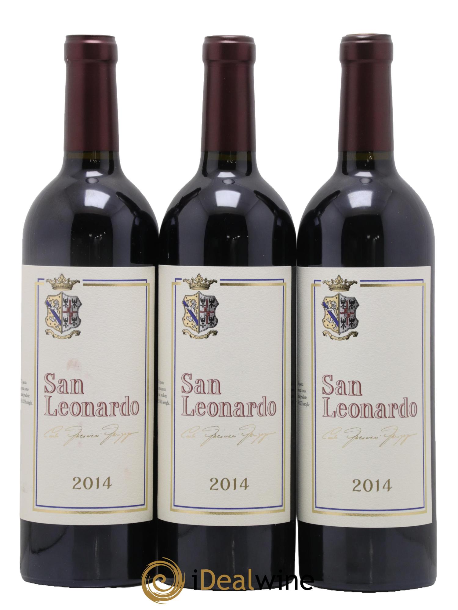 Italie San Leonardo Tenuta San Leonardo 2014 - Lot de 3 bouteilles - 0