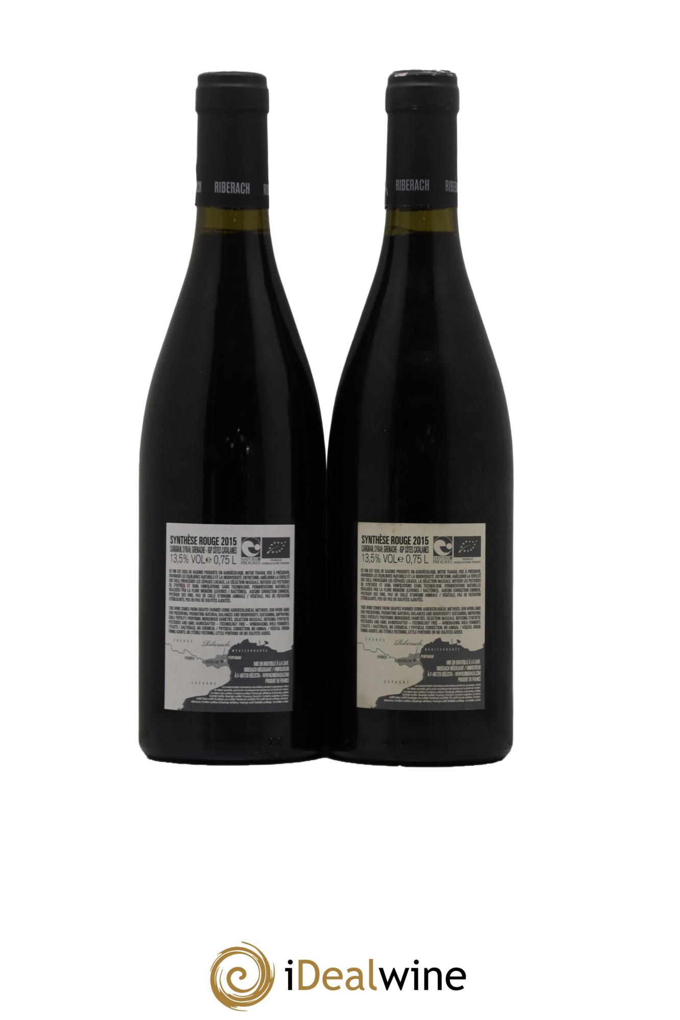 IGP Côtes Catalanes (VDP des Côtes Catalanes) Synthese Domaine Riberach 2015 - Lot de 2 bouteilles - 1