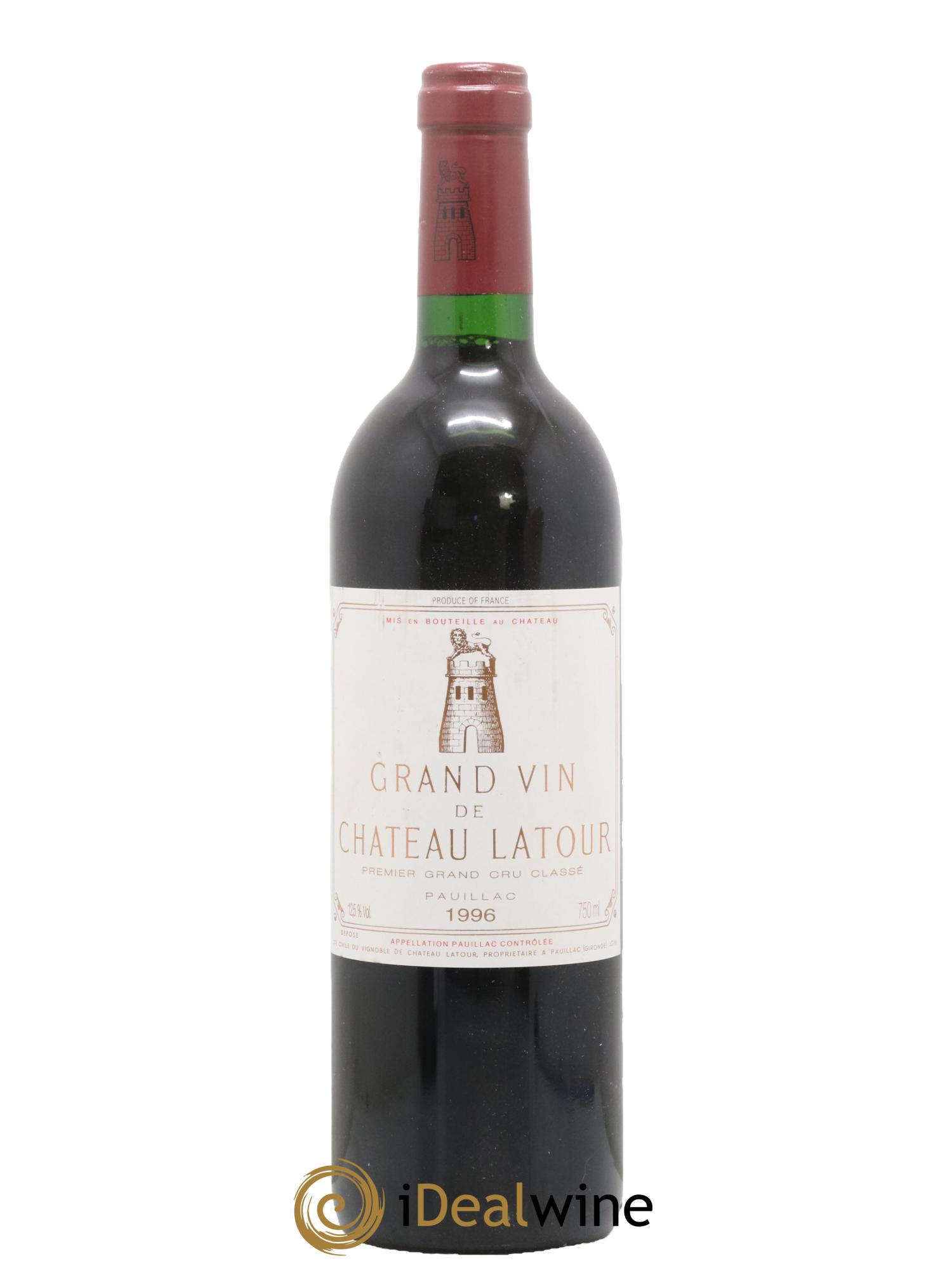 Château Latour 1er Grand Cru Classé 1996 - Lot de 1 bouteille - 0