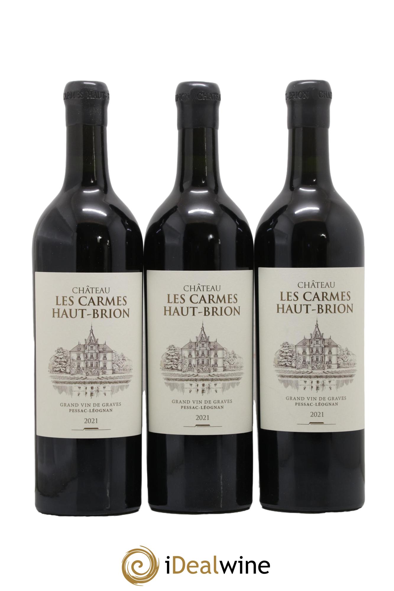 Château Les Carmes Haut-Brion 2021 - Lotto di 3 bottiglie - 0