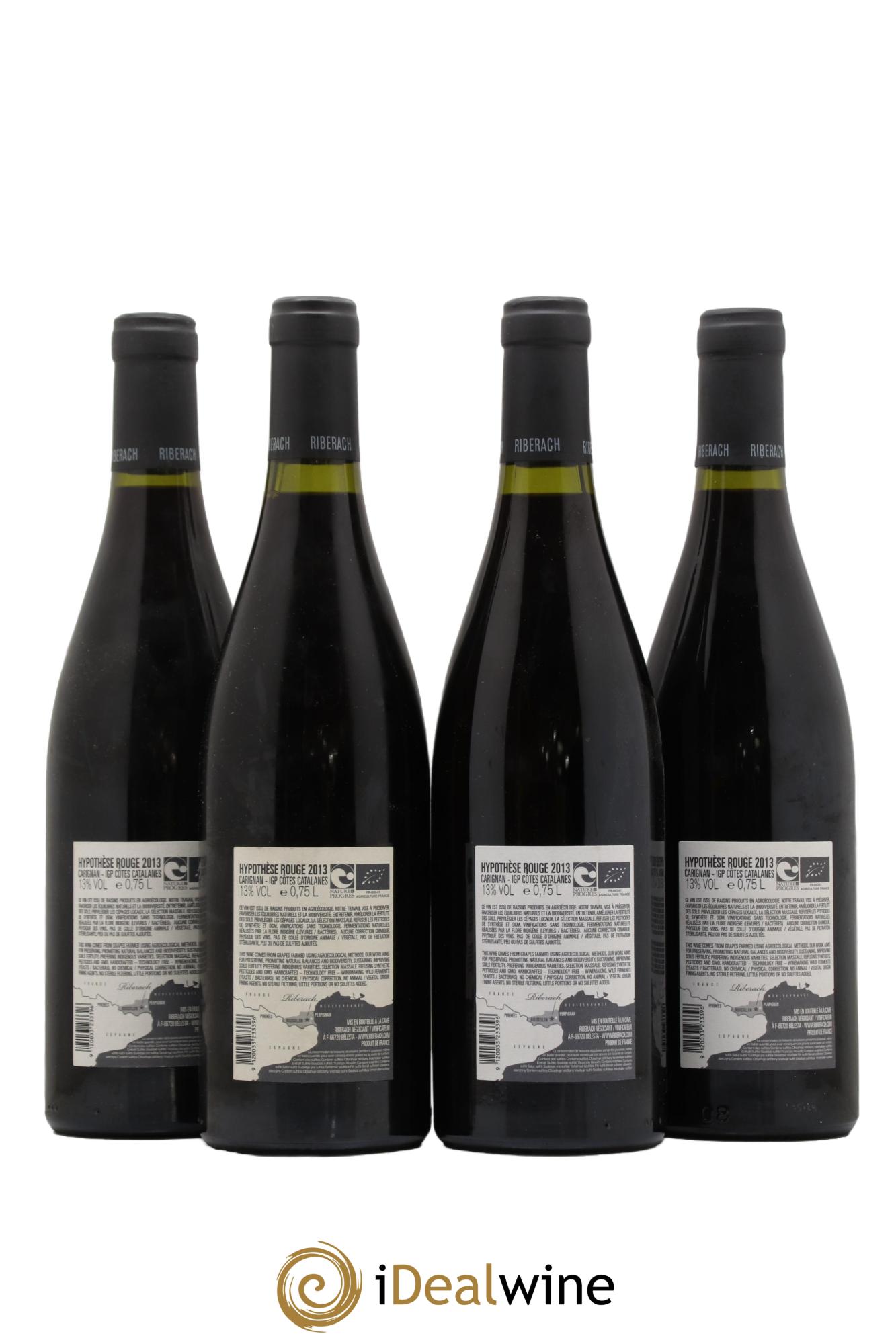 IGP Côtes Catalanes (VDP des Côtes Catalanes) Hypothese Domaine Riberach 2013 - Posten von 4 Flaschen - 1