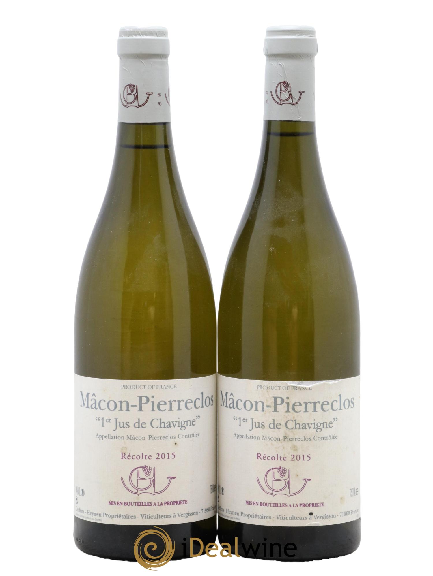 Mâcon Pierreclos 1er Jus de Chavigne Guffens-Heynen  2015 - Lot de 2 bouteilles - 0