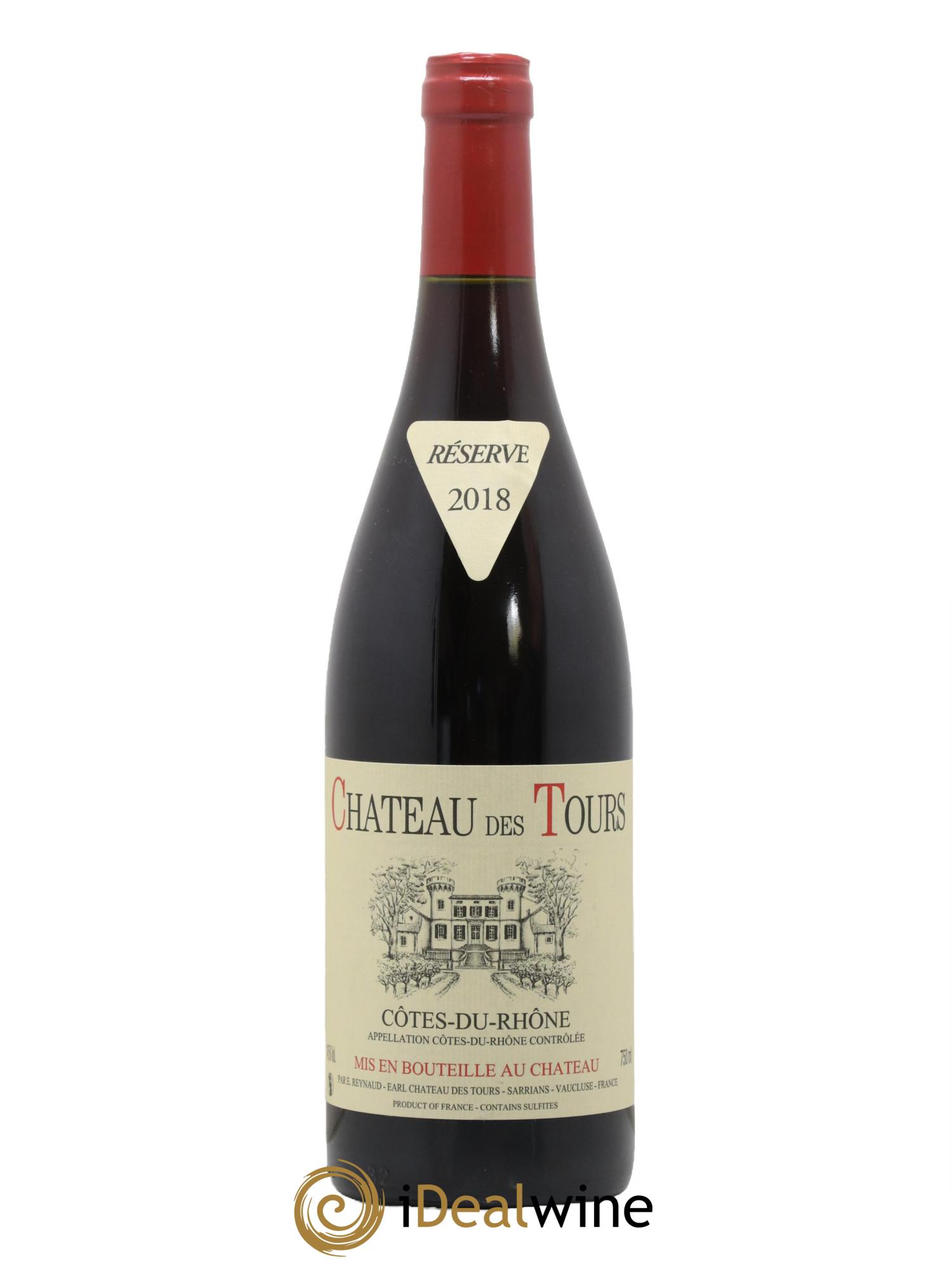 Côtes du Rhône Château des Tours Emmanuel Reynaud 2018 - Lot de 1 bouteille - 0