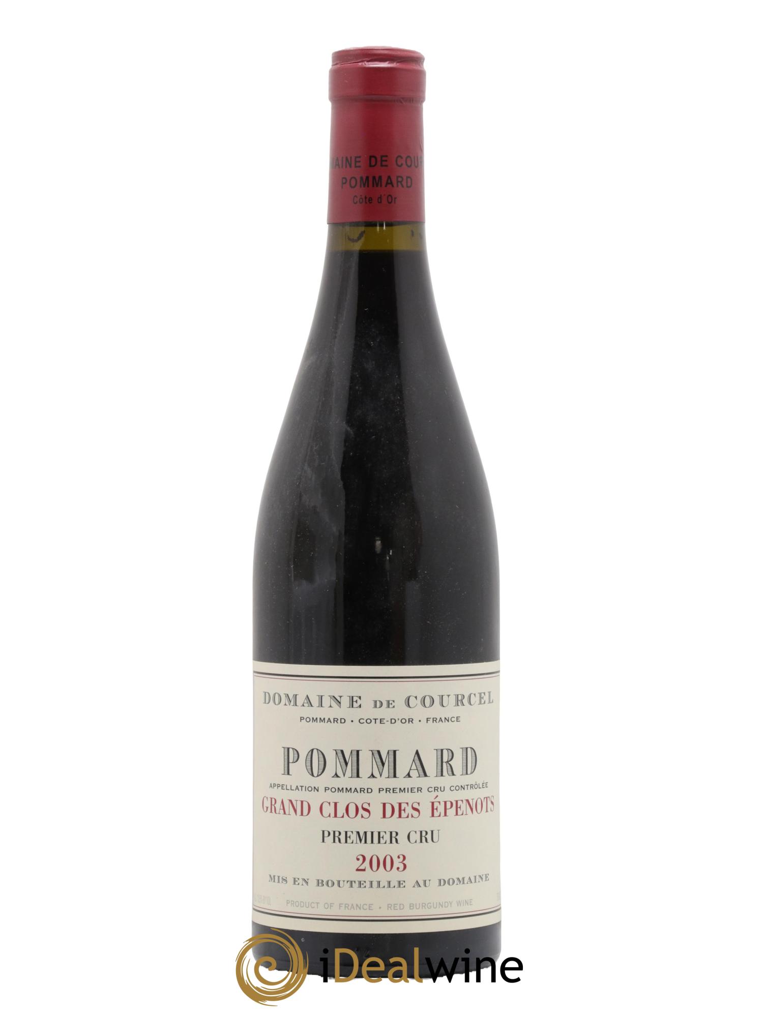 Pommard 1er Cru Grand Clos des Epenots de Courcel (Domaine) 2003 - Lotto di 1 bottiglia - 0