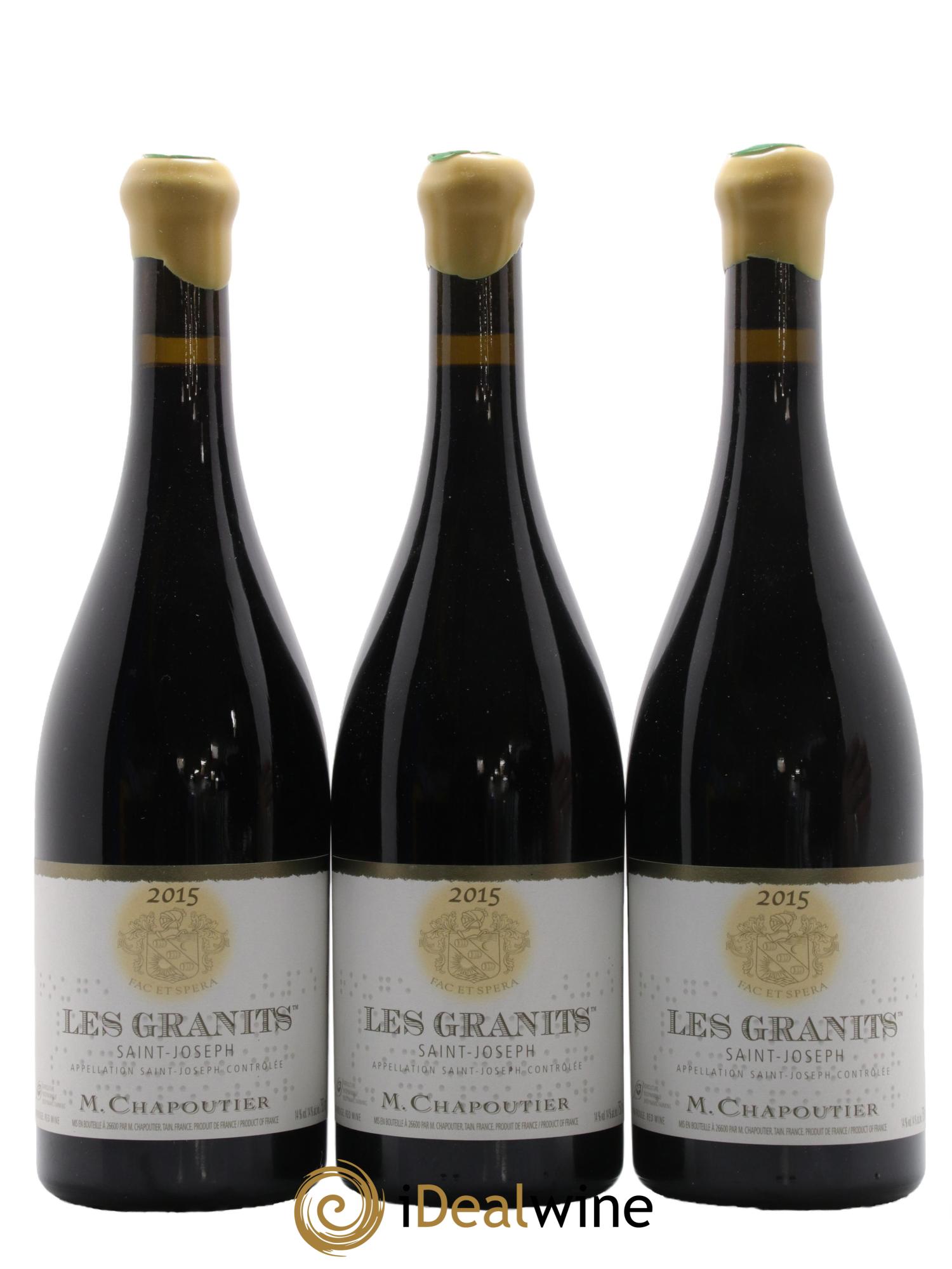 Saint-Joseph Les Granits Chapoutier 2015 - Posten von 6 Flaschen - 2