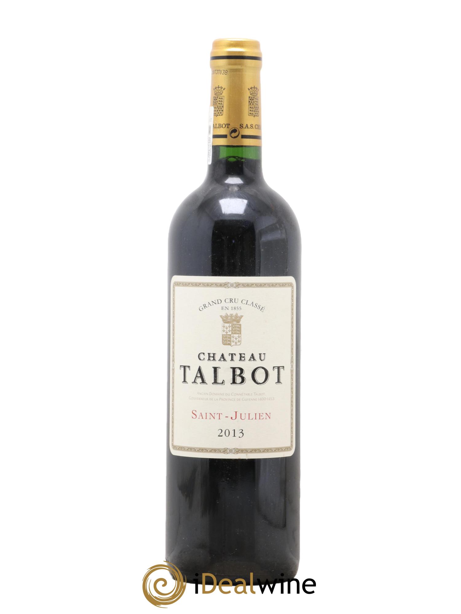 Château Talbot 4ème Grand Cru Classé 2013 - Lot de 1 bouteille - 0