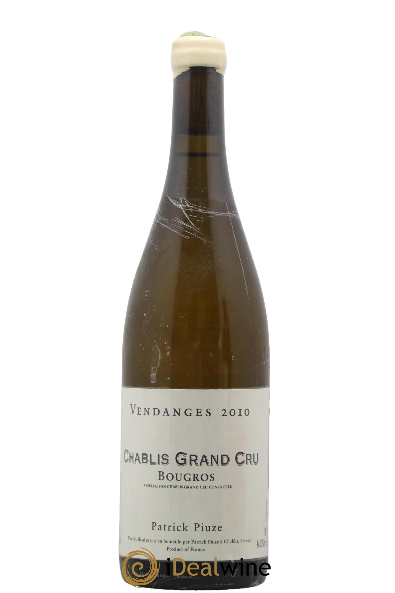 Chablis Grand Cru Bougros Patrick Piuze (Domaine) 2010 - Lotto di 1 bottiglia - 0