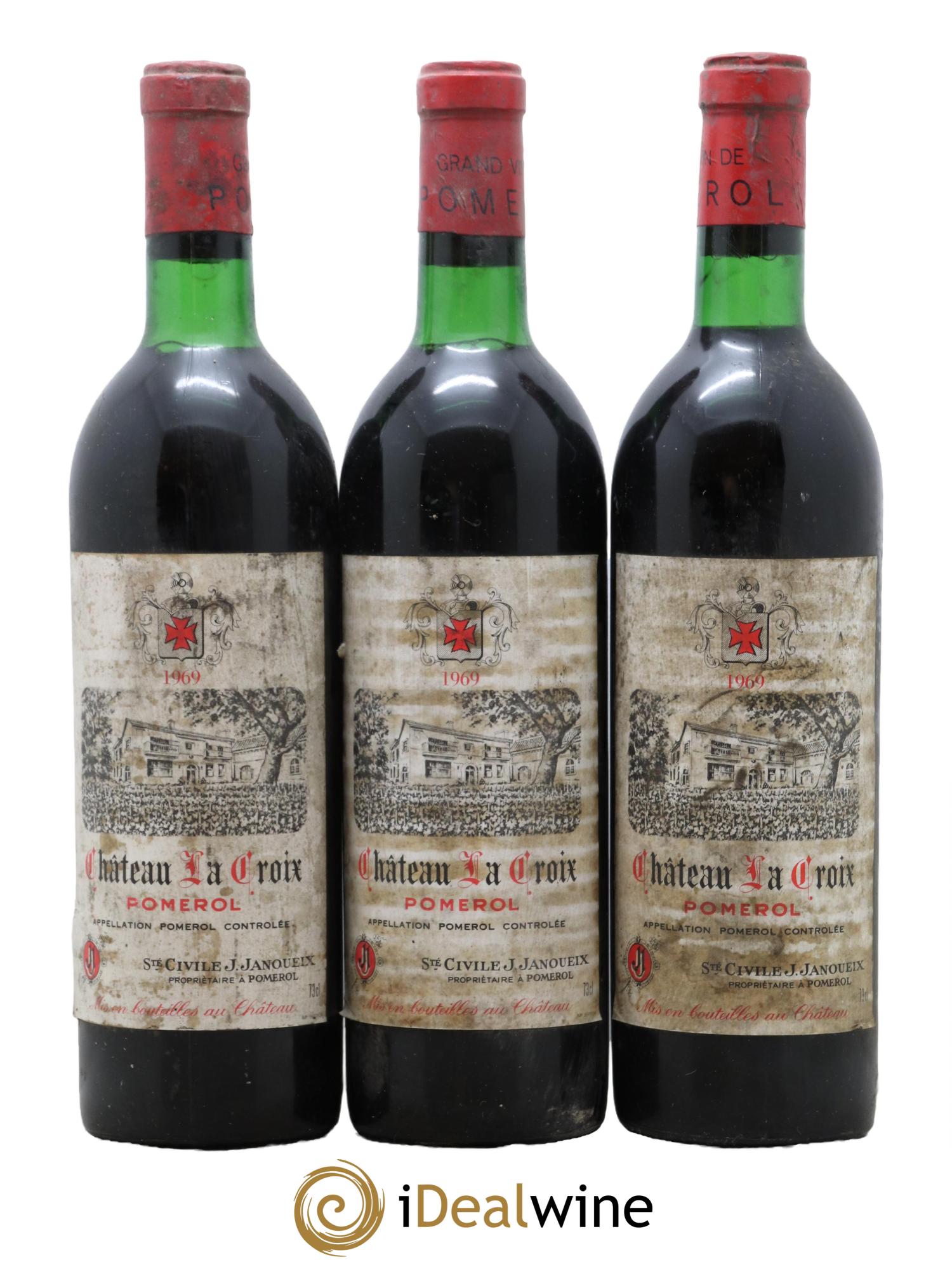 Château la Croix 1969 - Lot de 3 bouteilles - 0