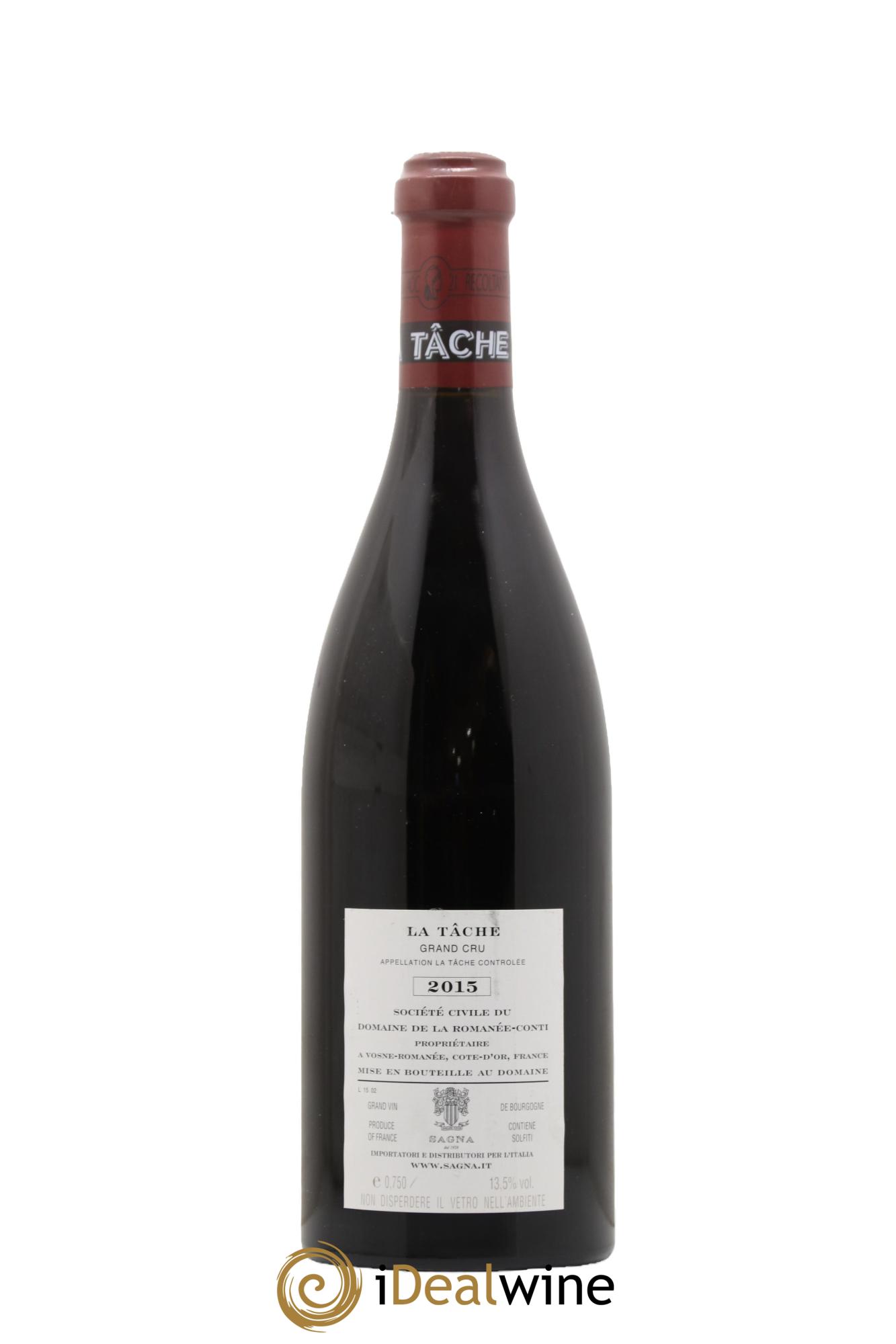 La Tâche Grand Cru Domaine de la Romanée-Conti 2015 - Posten von 1 Flasche - 1