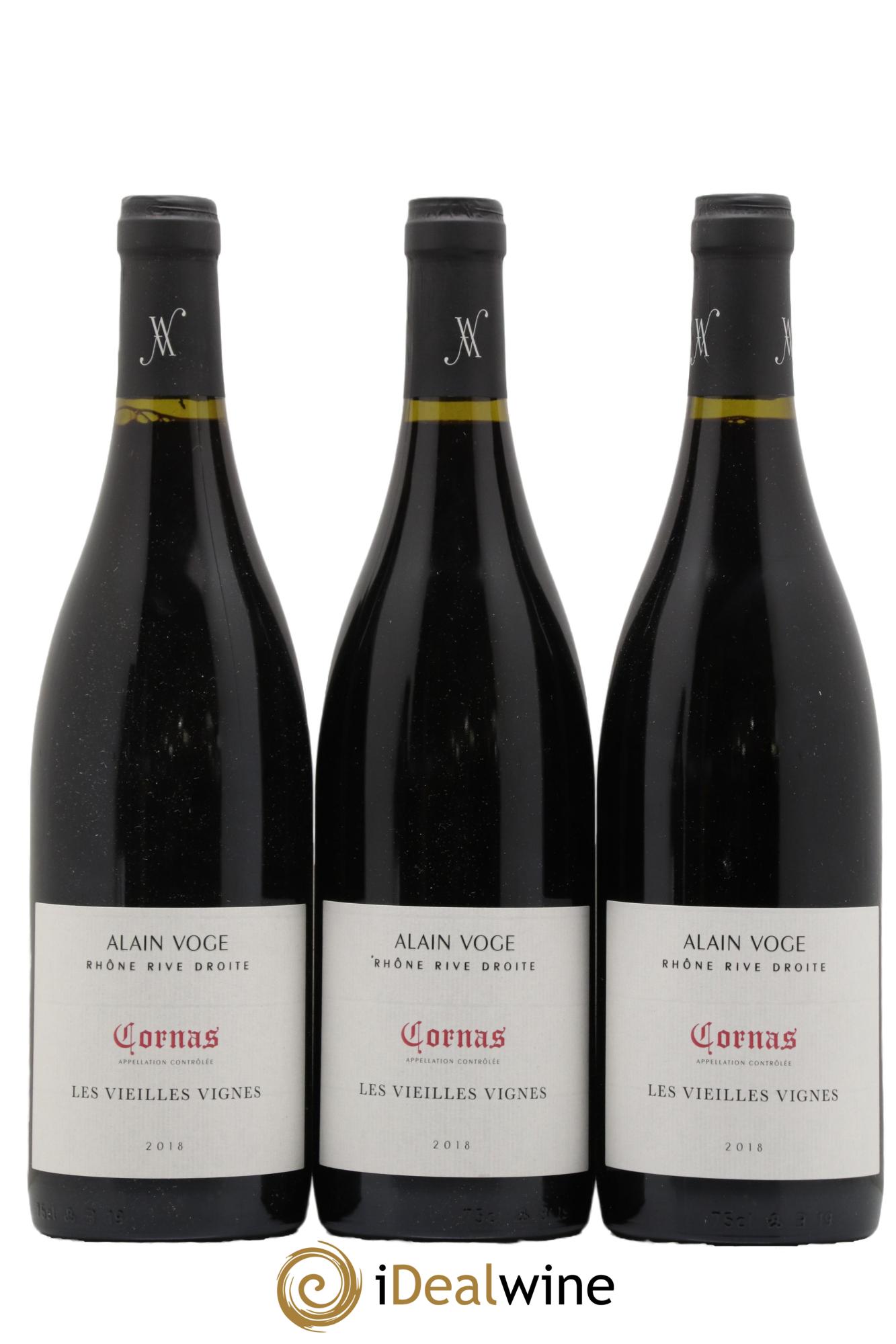 Cornas Les Vieilles Vignes Alain Voge (Domaine) 2018 - Lotto di 3 bottiglie - 0