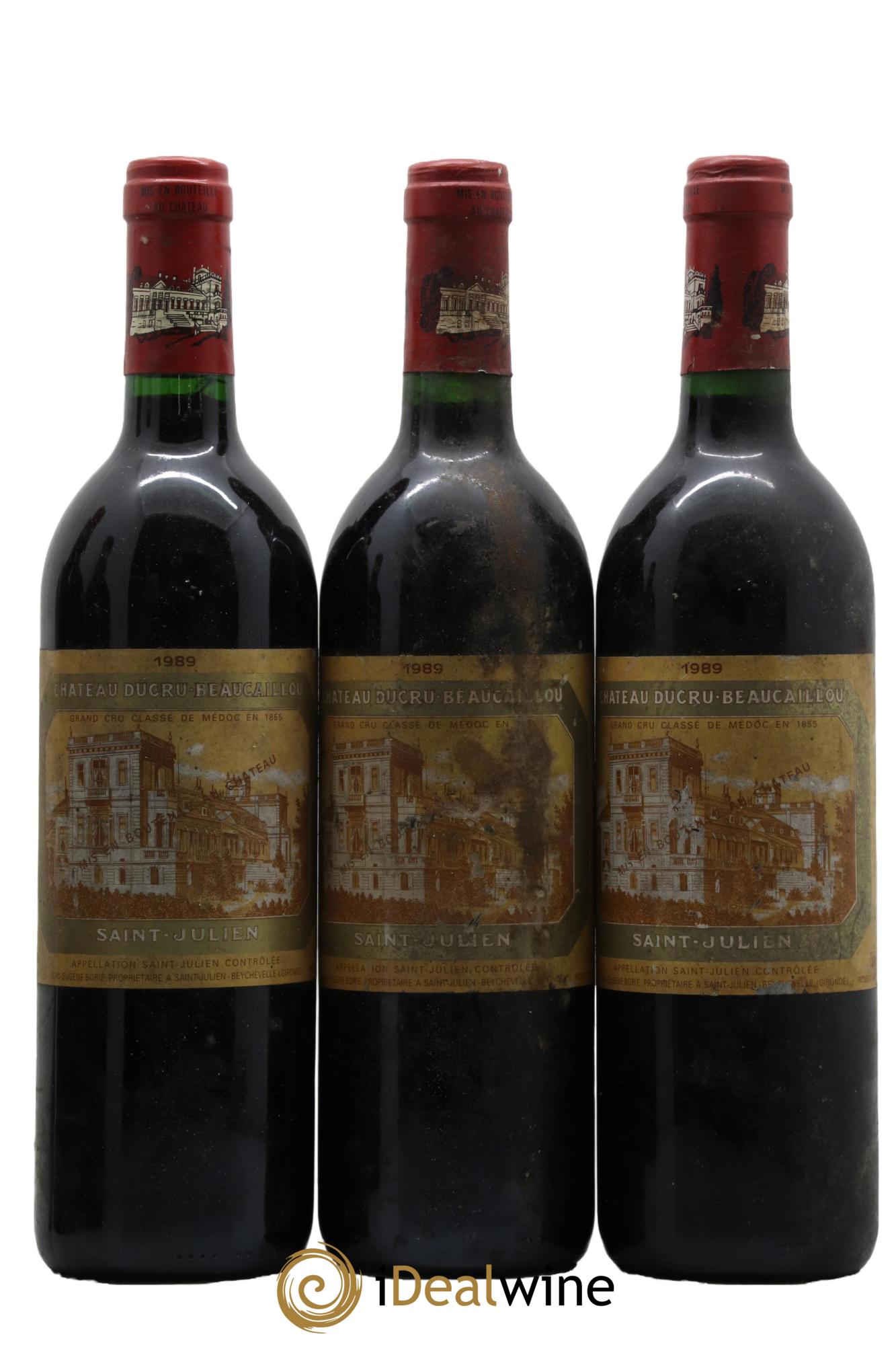 Château Ducru Beaucaillou 2ème Grand Cru Classé 1989 - Lotto di 3 bottiglie - 0