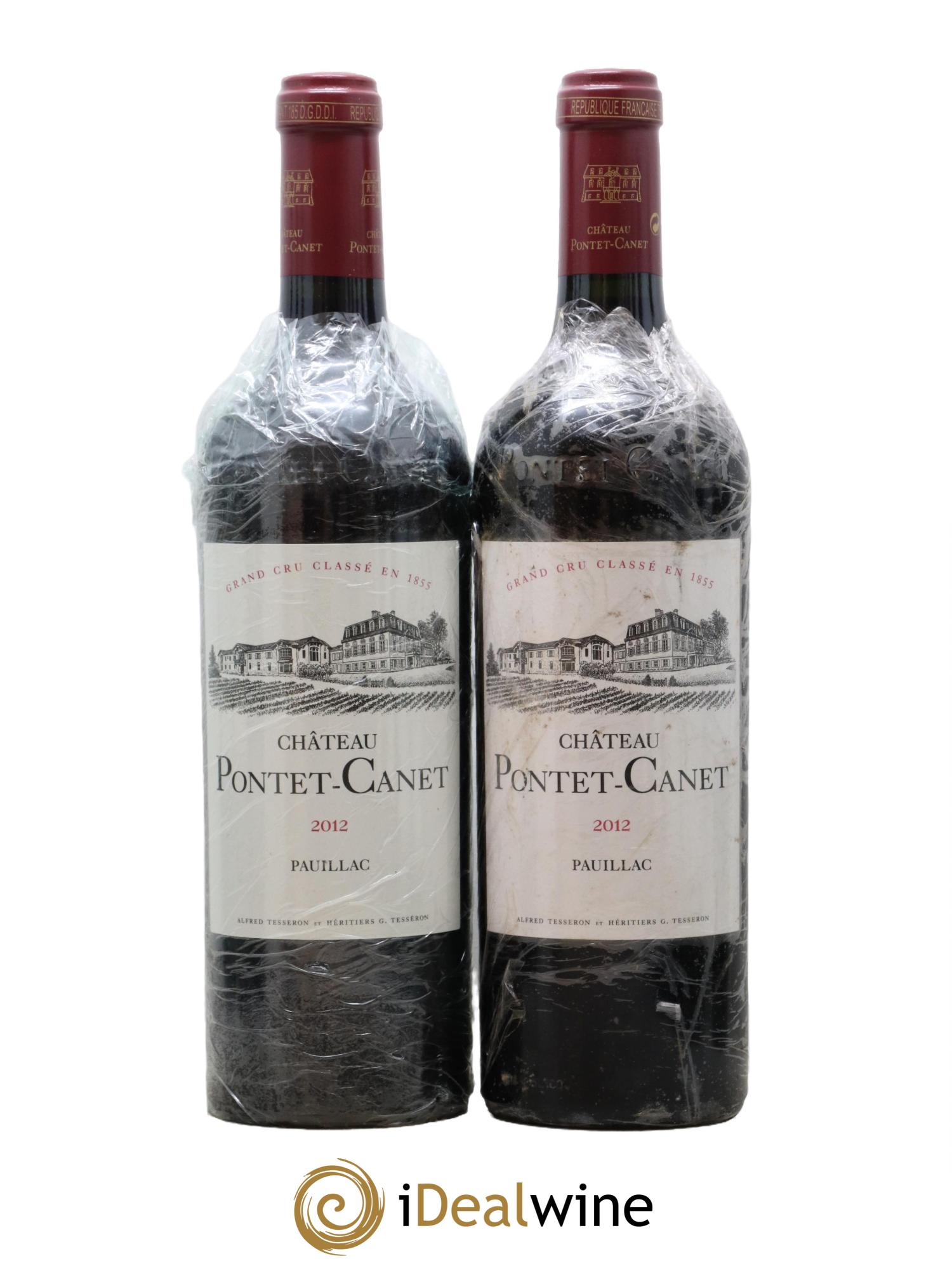 Château Pontet Canet 5ème Grand Cru Classé 2012 - Lot de 2 bouteilles - 0