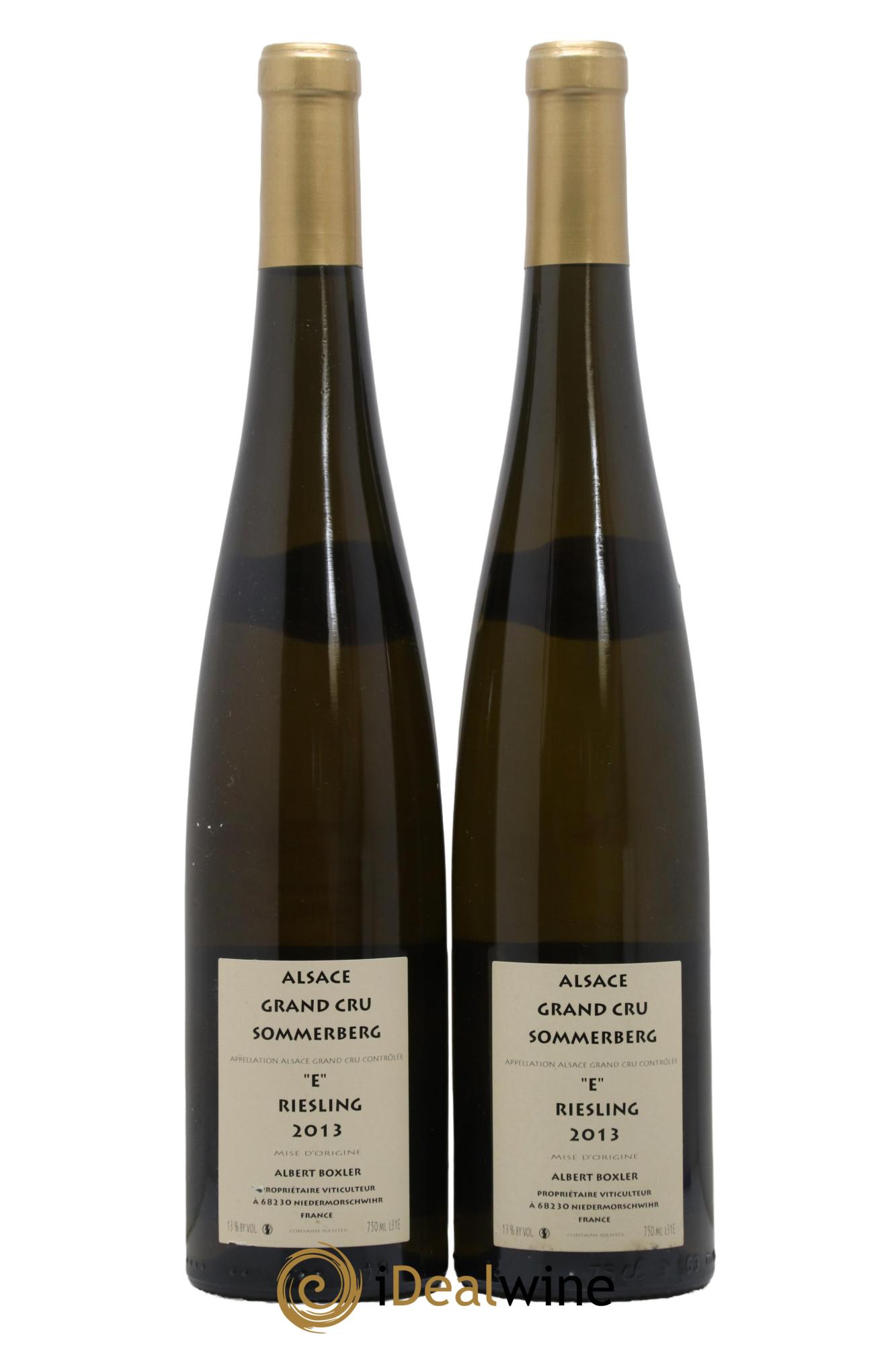 Alsace Riesling Grand Cru Sommerberg E Albert Boxler 2013 - Lotto di 2 bottiglie - 1