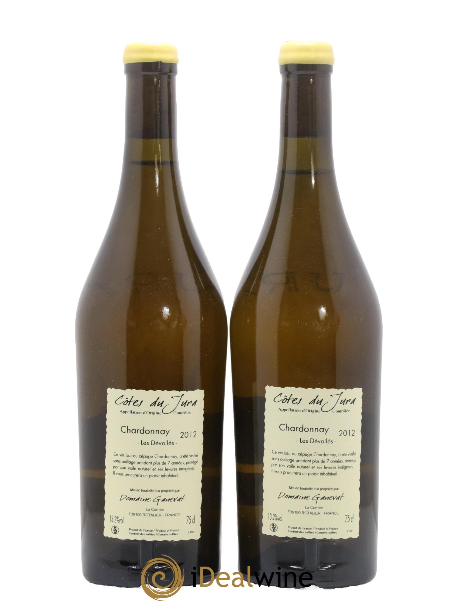 Côtes du Jura Les Dévoilés Jean-François Ganevat (Domaine) 2012 - Lot of 2 bottles - 1