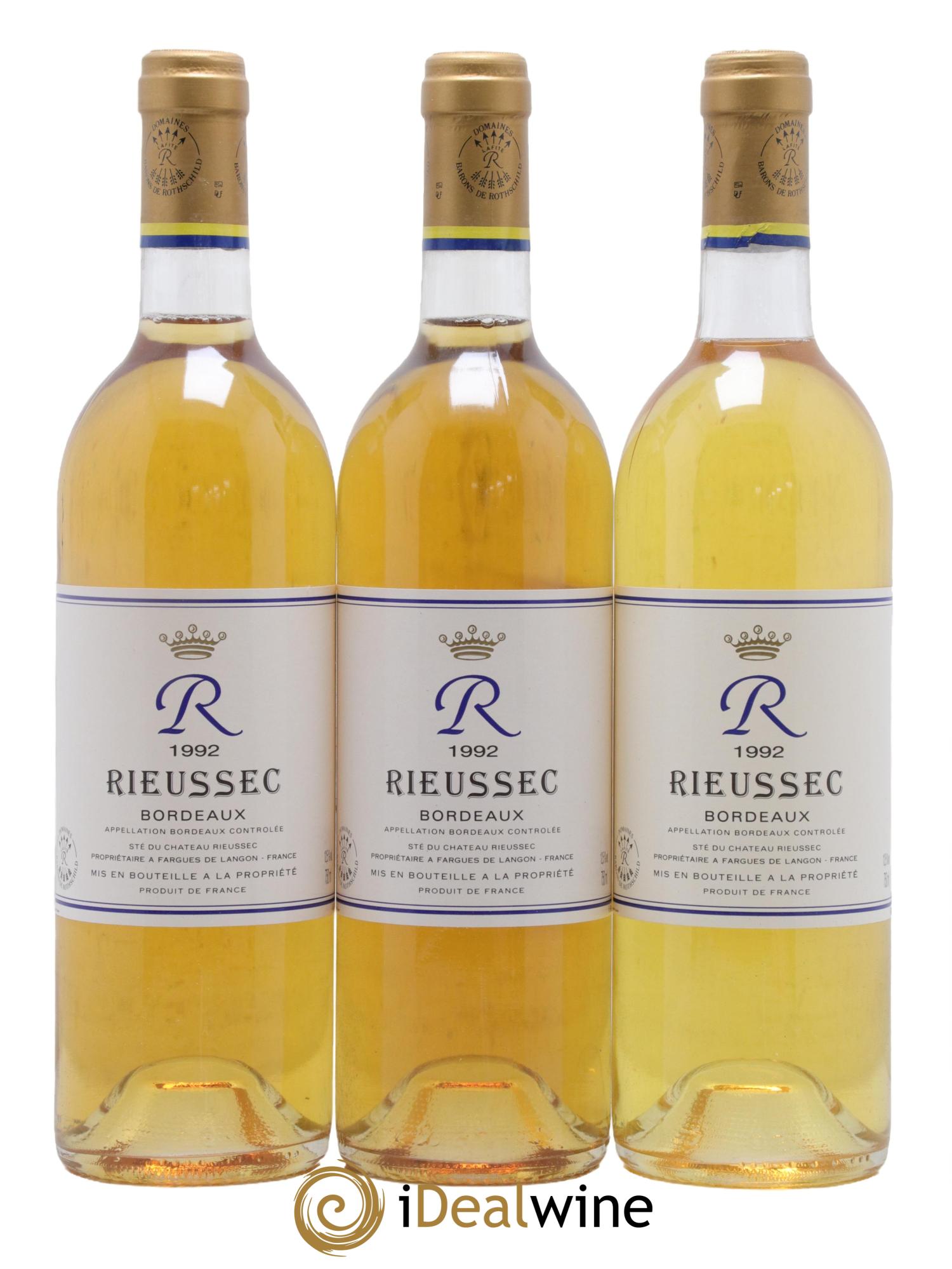 R de Rieussec 1992 - Lot de 12 bouteilles - 3